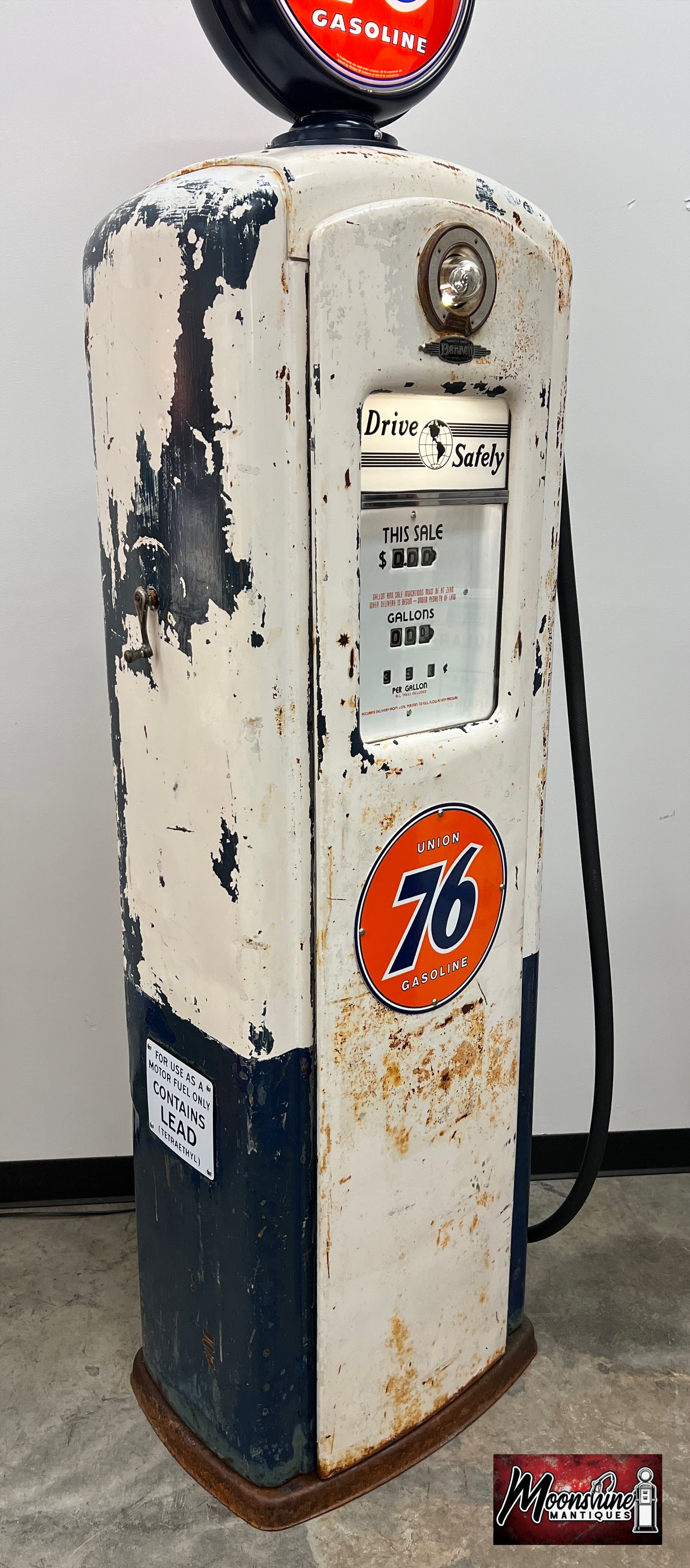 1940’s UNION 76 Bennett 646 Gas Pump - Rustoration - Shipping Available!