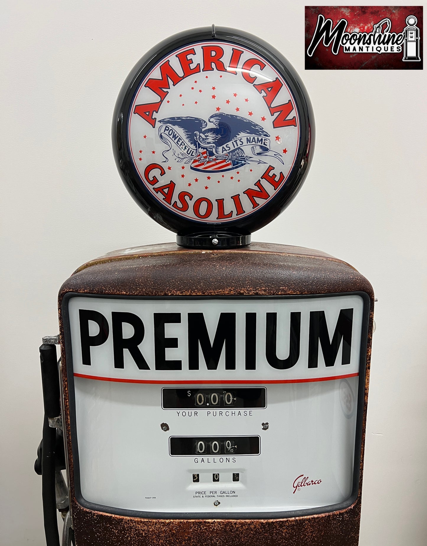 1950’s AMERICAN GASOLINE Rat Rod Garage Gilbarco Gas Pump - Rustoration - Shipping Available!