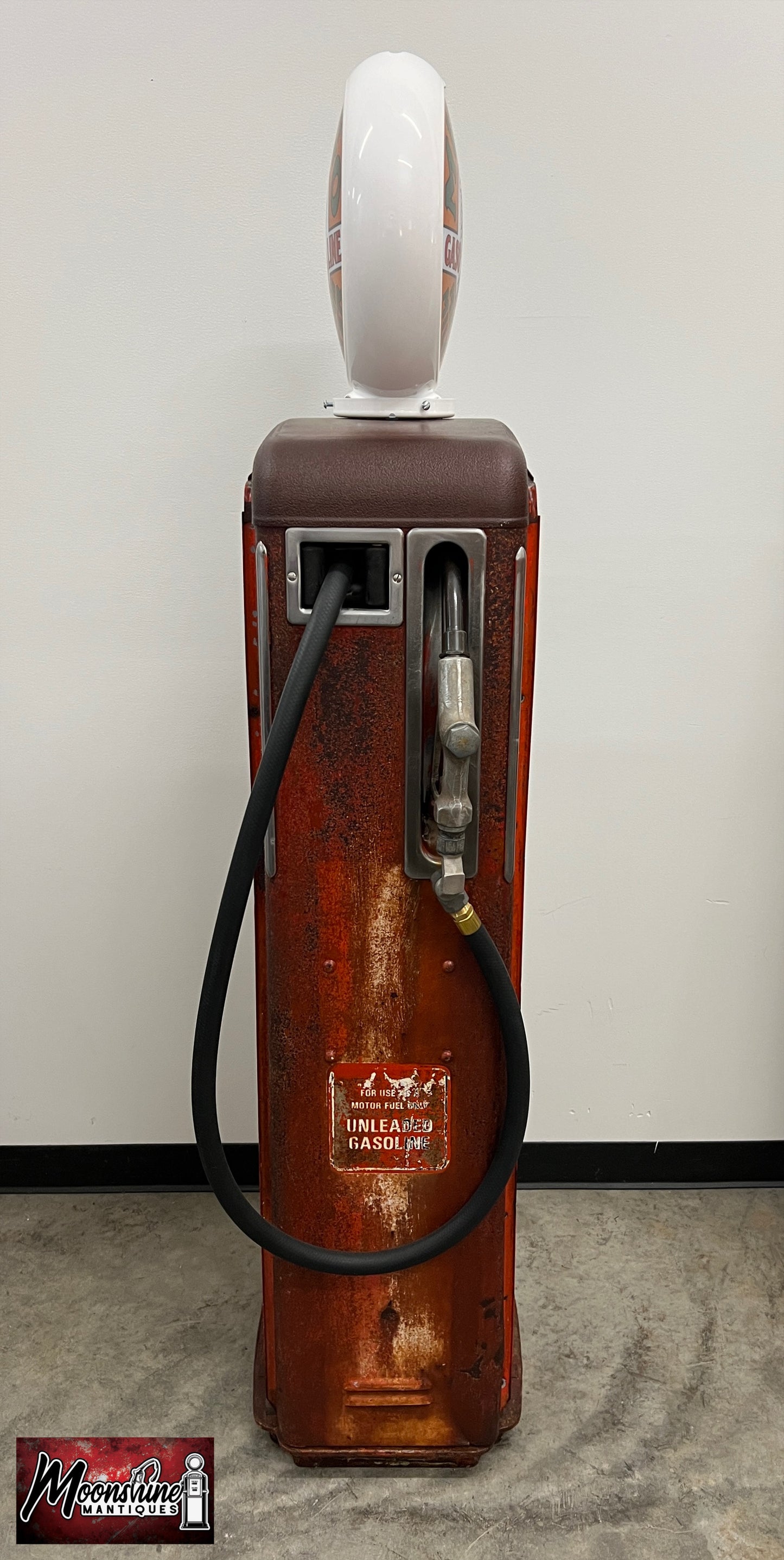 Rustoration 1950’s MUSGO GASOLINE Gilbarco Gas Pump w/ Shelves - Free Shipping!