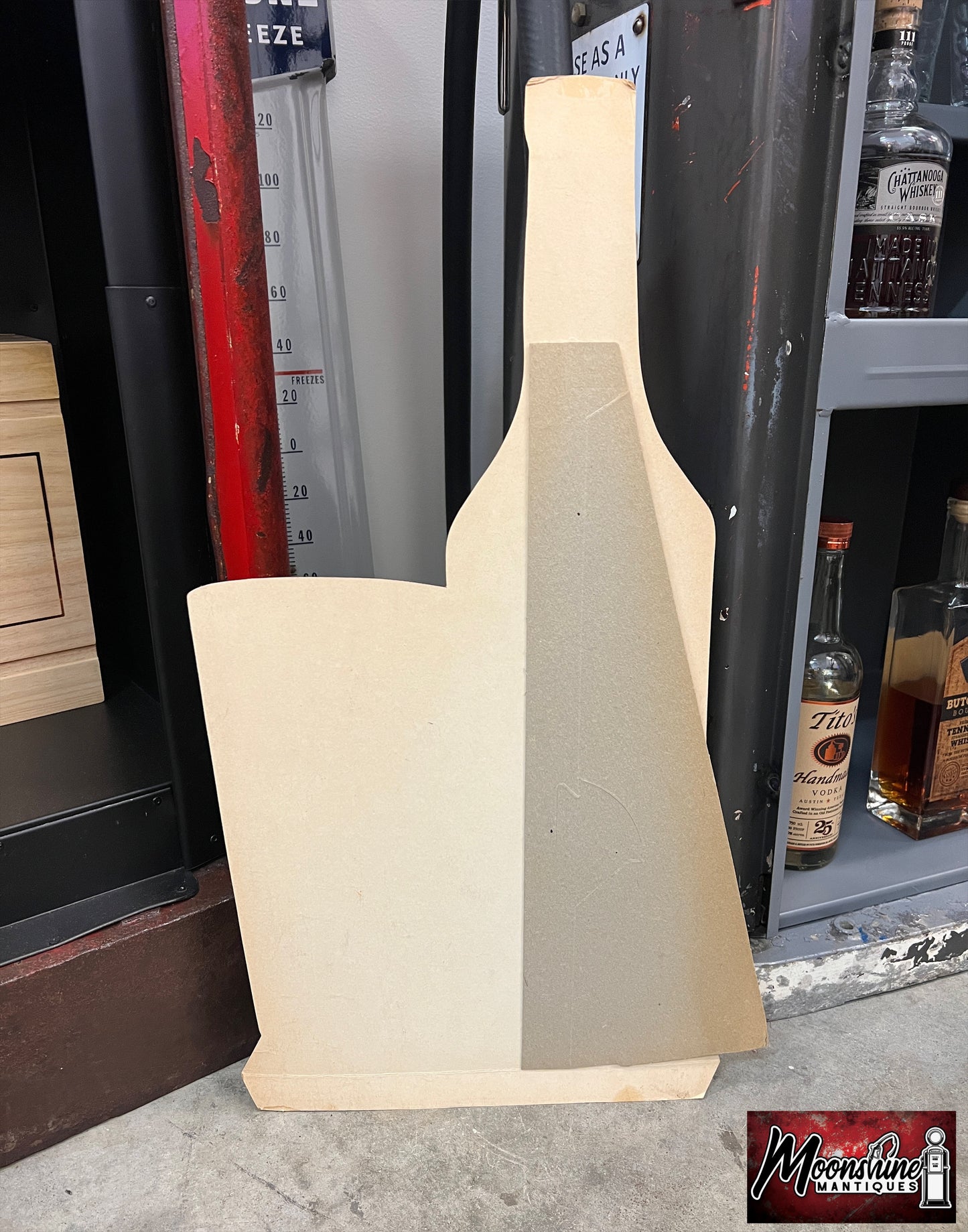 1950’s FLEISHMANN'S Bourbon Whiskey Advertising Sign - Cardboard Store Display - Free Shipping!
