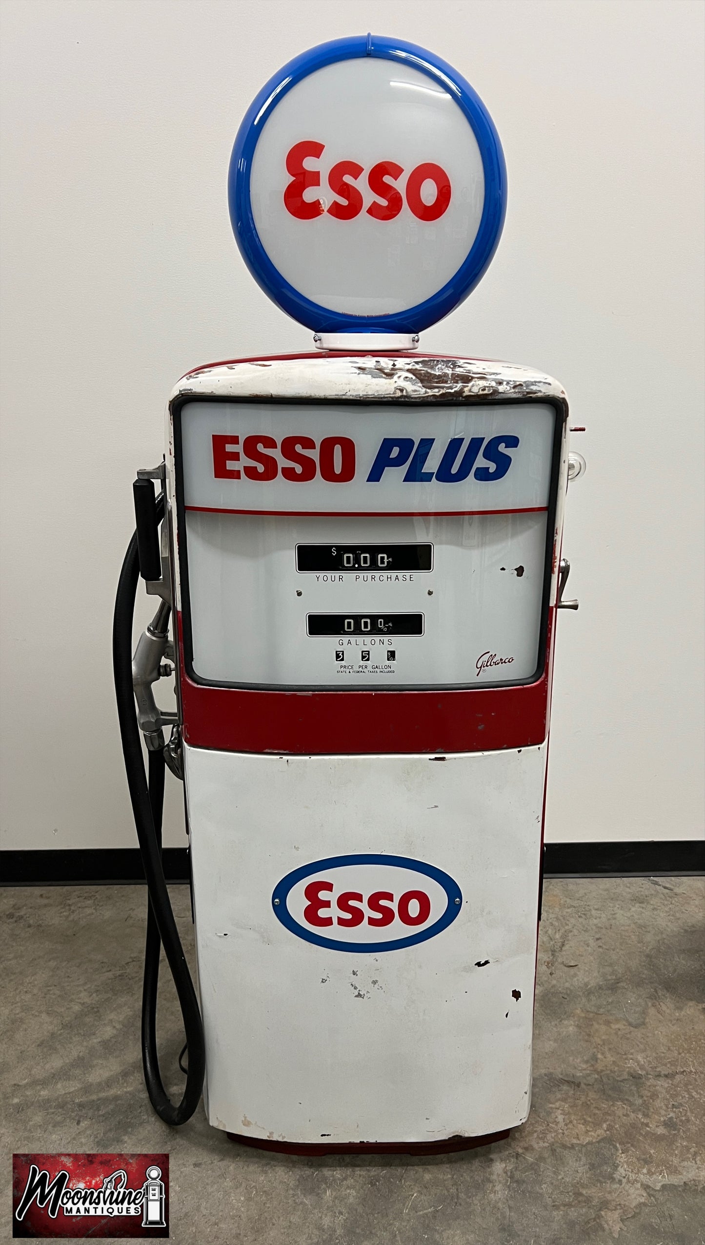 1950’s ESSO Gilbarco Gas Pump - Rustoration - Shipping Available!