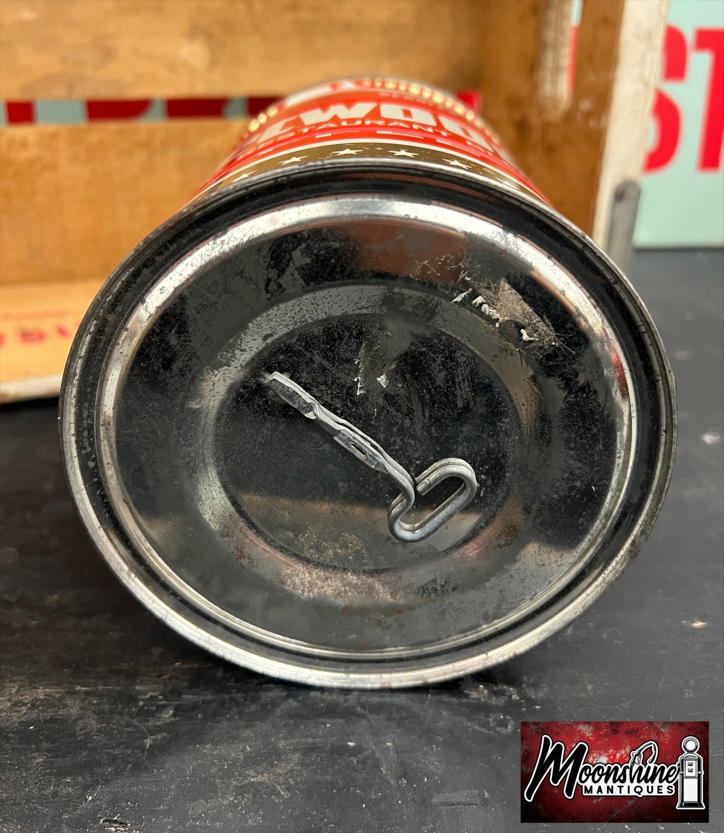 RARE - Vtg. FLEETWOOD COFFEE Tin Can - Unopened w/ Key - Free Shipping!
