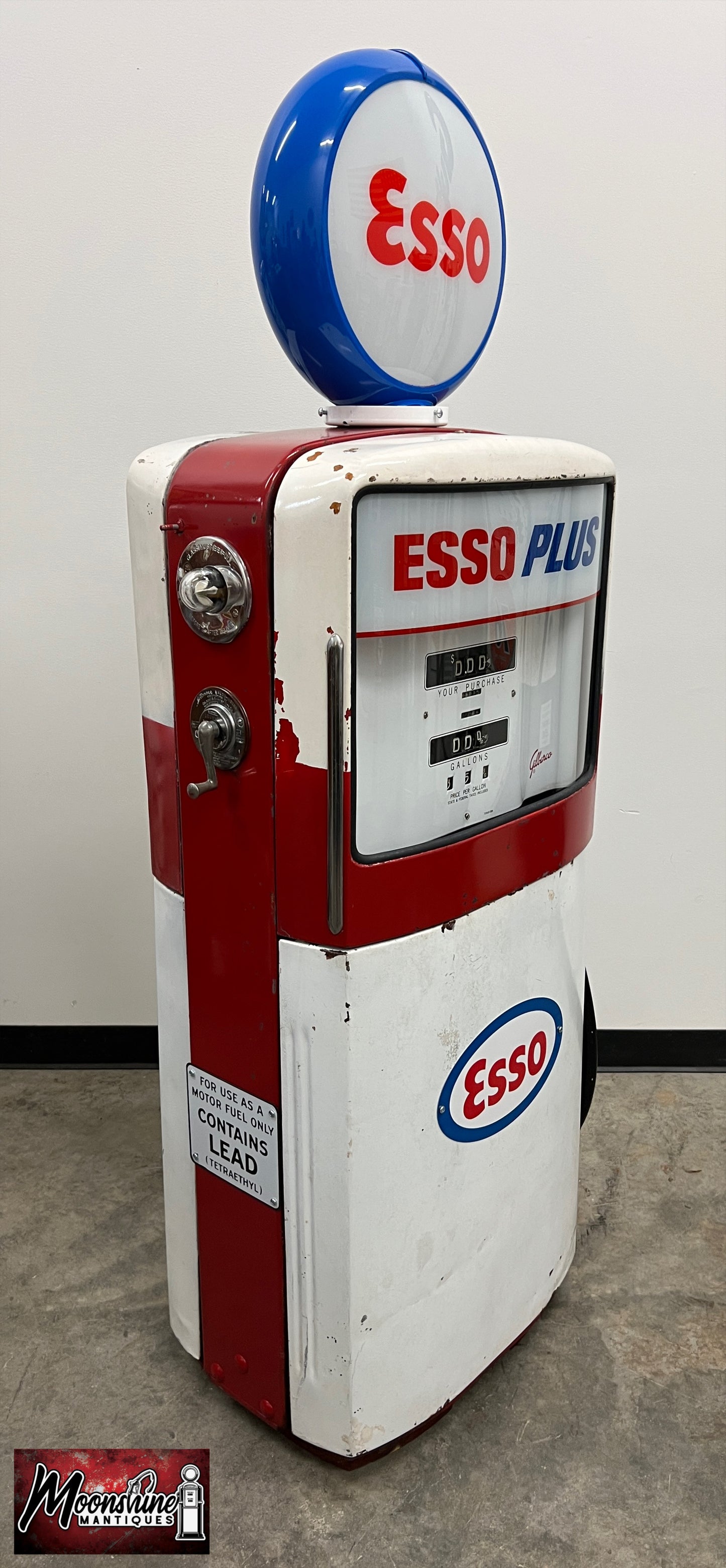 1950’s ESSO Gilbarco Gas Pump - Rustoration - Shipping Available!