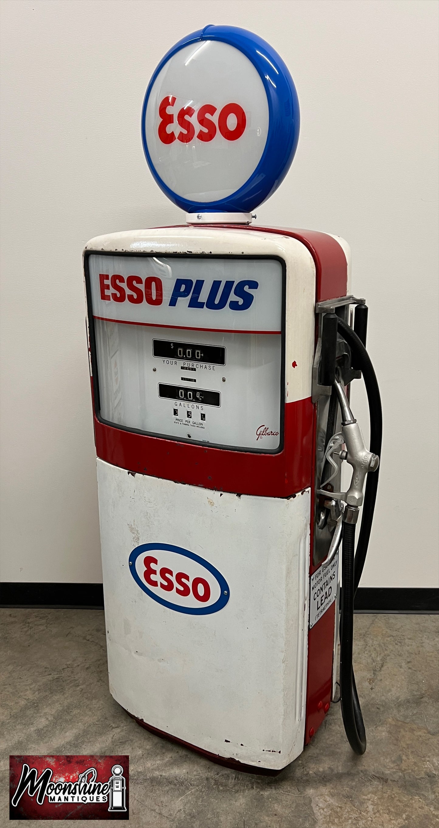 1950’s ESSO Gilbarco Gas Pump - Rustoration - Shipping Available!