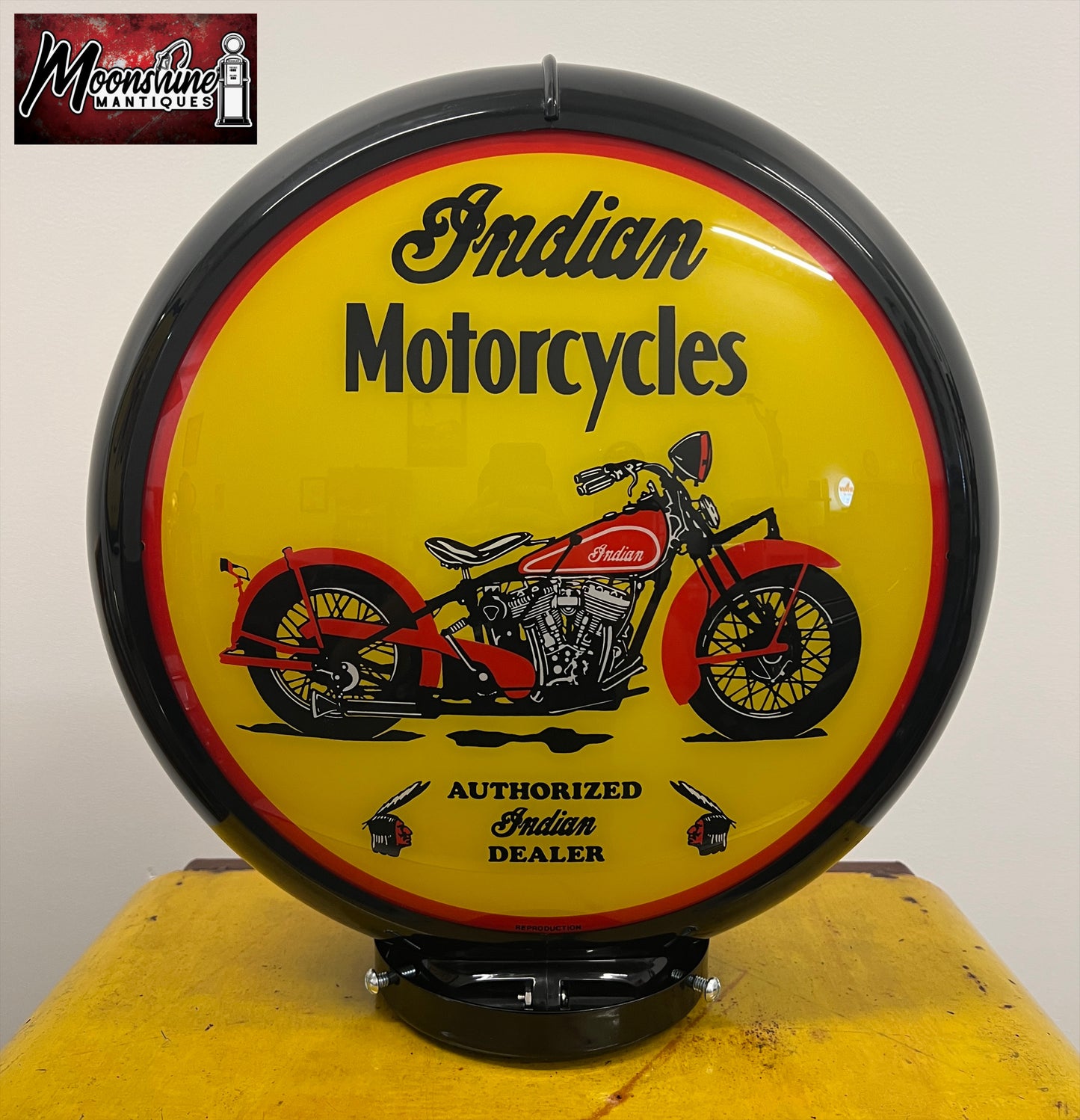 Rustoration 1940’s INDIAN MOTORCYCLES Bowser Gas Pump w/ Shelves - Free Shipping!
