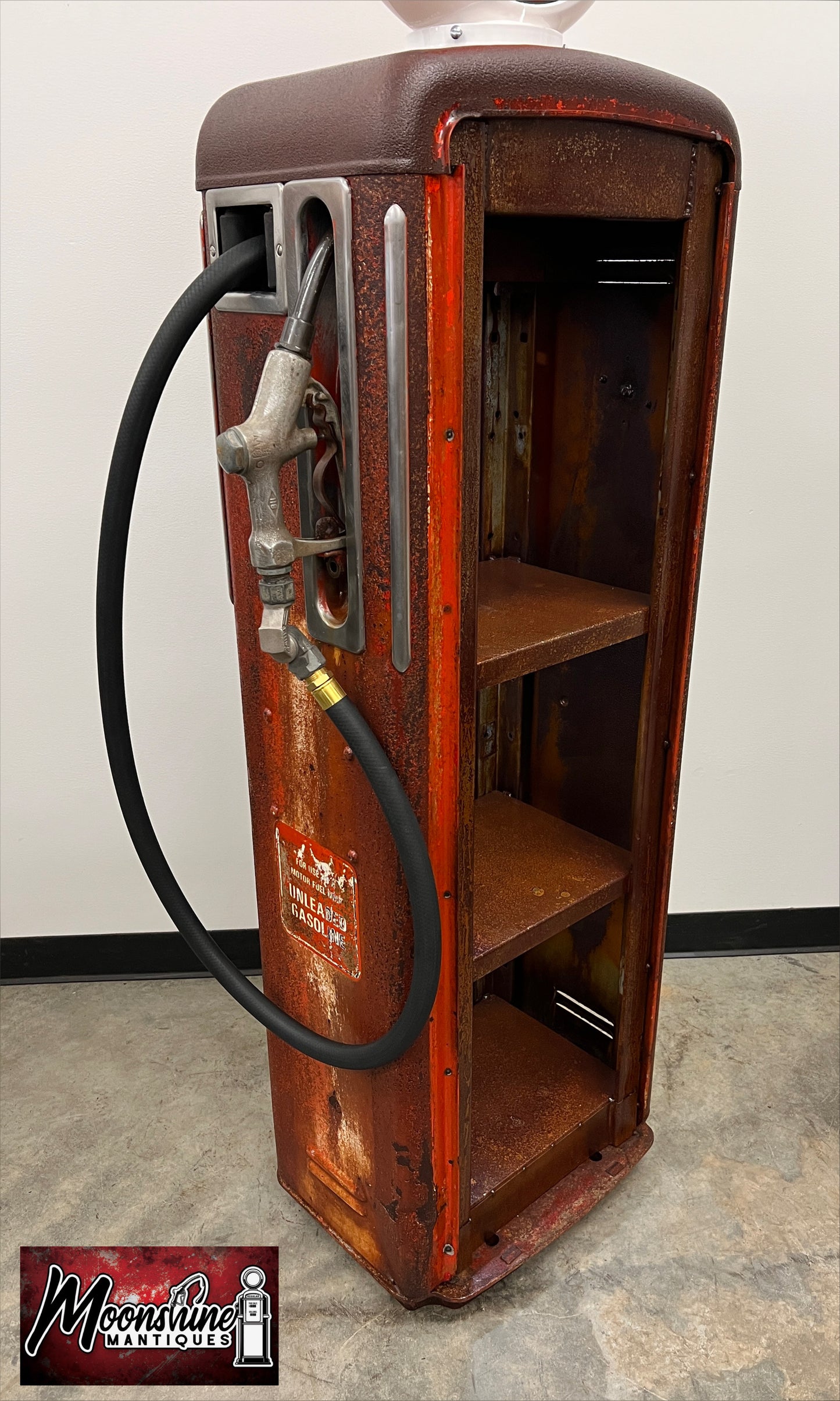 Rustoration 1950’s GULF GASOLINE Gilbarco Gas Pump w/ Shelves - Free Shipping!