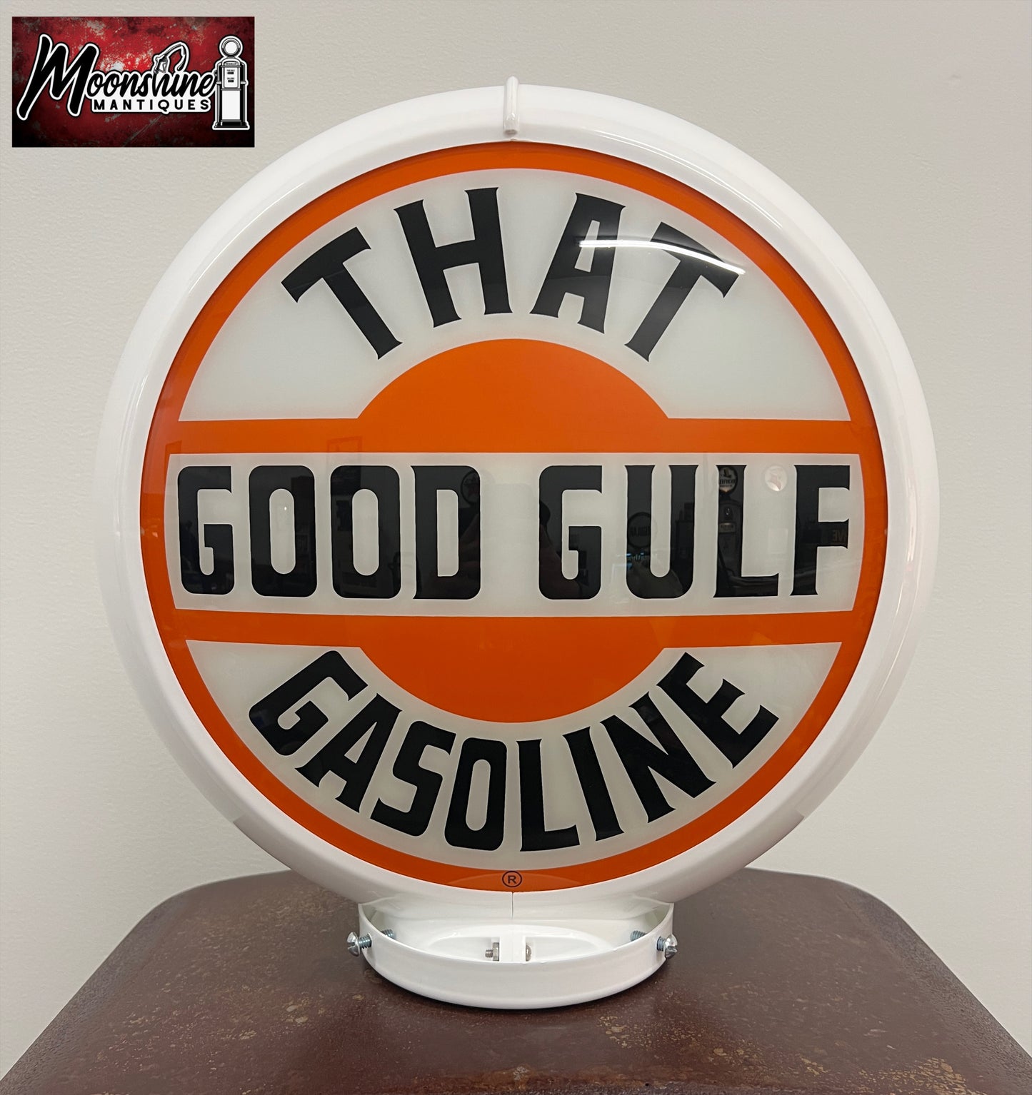 Rustoration 1950’s GOOD GULF GASOLINE Gilbarco Gas Pump w/ Custom Shelves - Free Shipping!