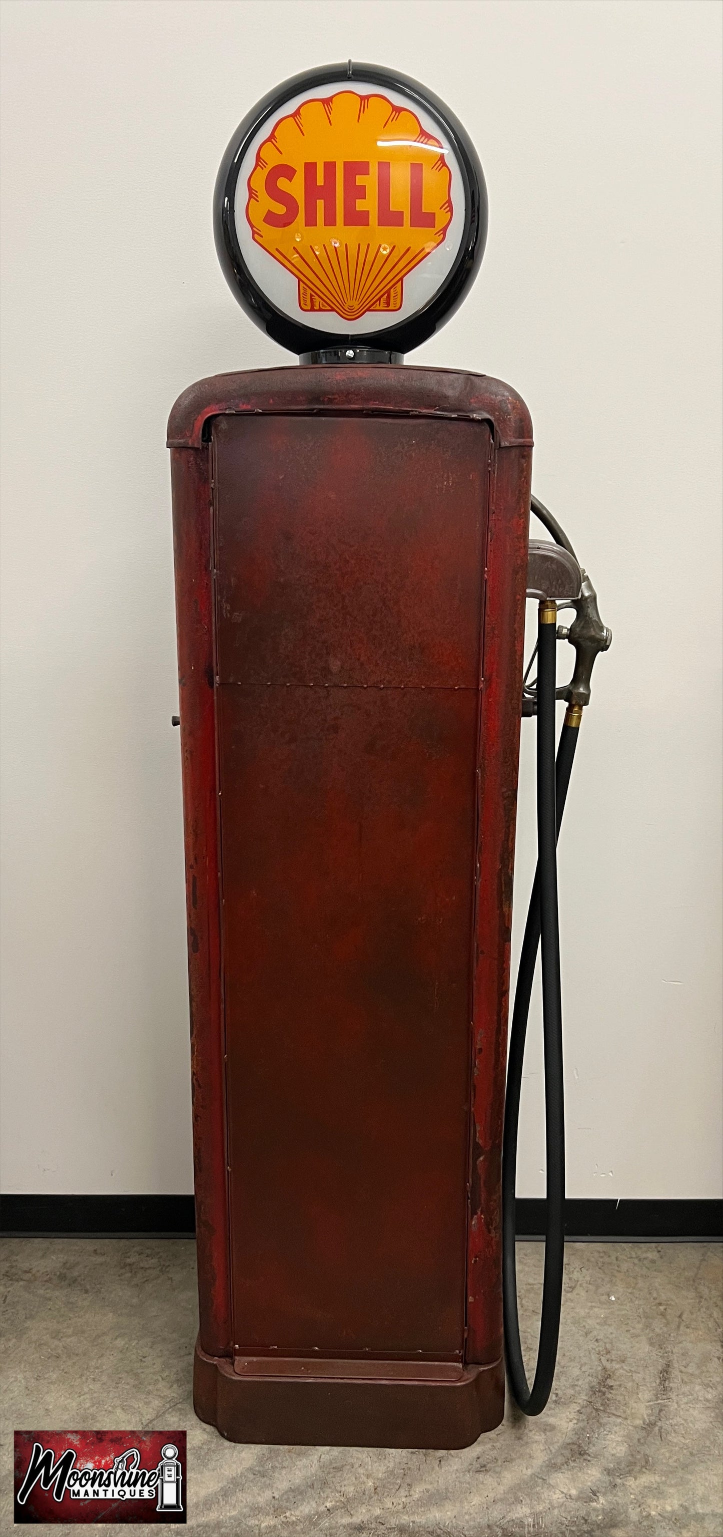 1930’s SHELL GASOLINE Gilbarco Gas Pump Wine Cabinet - Home / Bar Decor - Free Shipping!