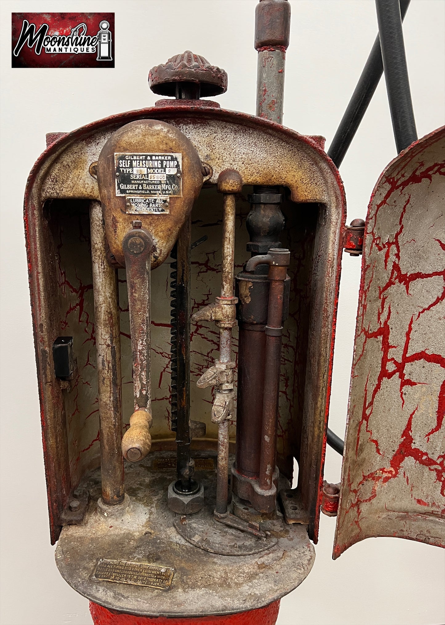 1908 Gilbert Barker G&B Model 88 Pre Visible Curb Gas Pump - Standard Oil Co. - Free Shipping!