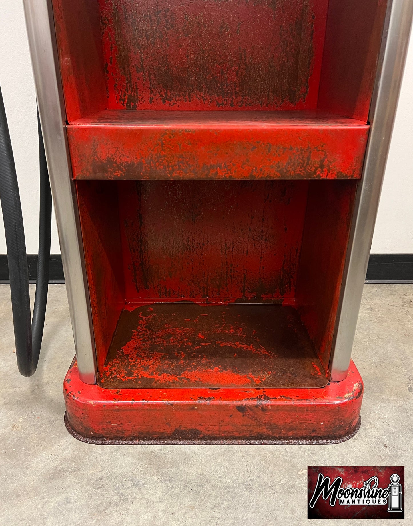 Rustoration 1940’s SUPER SHELL Bowser Gas Pump w/ Shelves - Mancave Decor - Free Shipping!