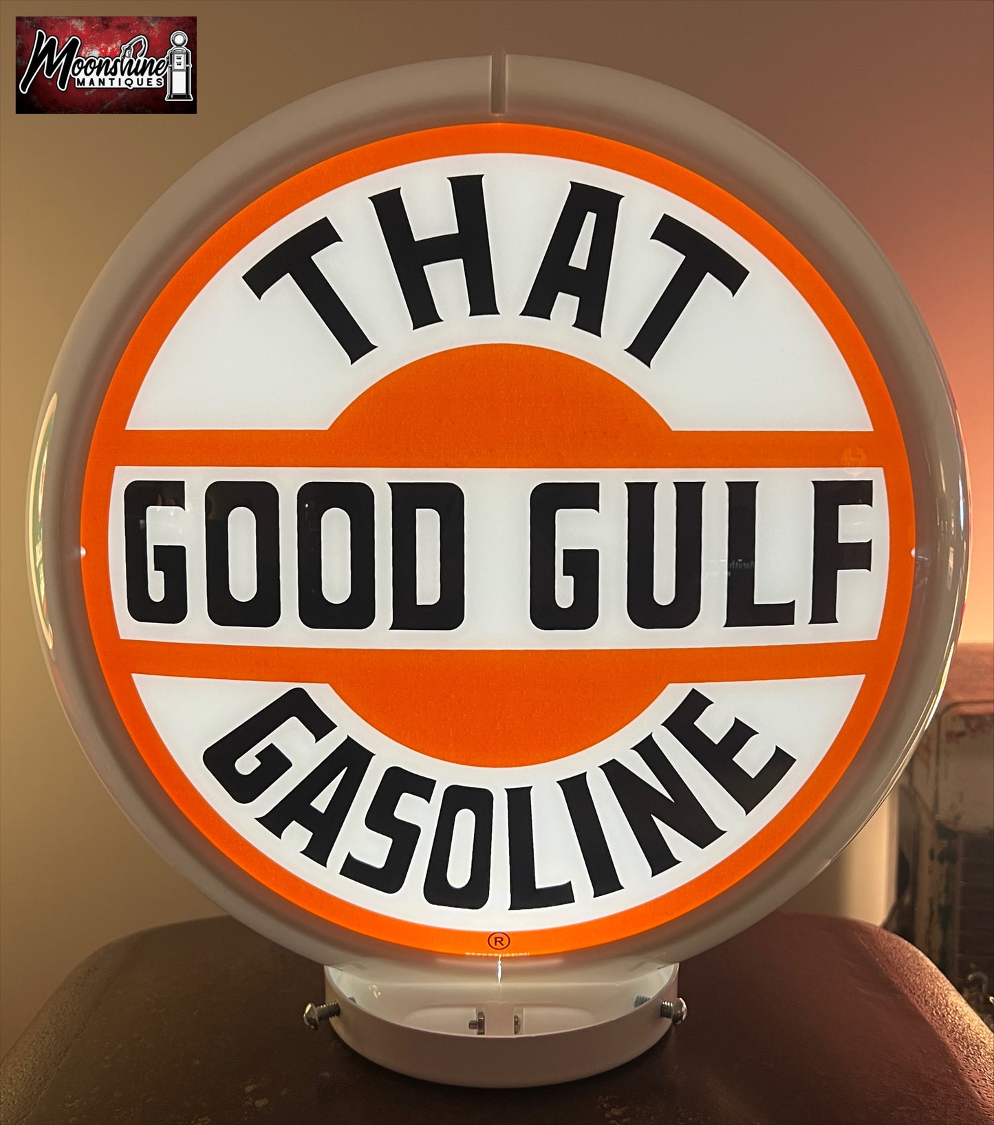 Rustoration 1950’s GOOD GULF GASOLINE Gilbarco Gas Pump w/ Custom Shelves - Free Shipping!