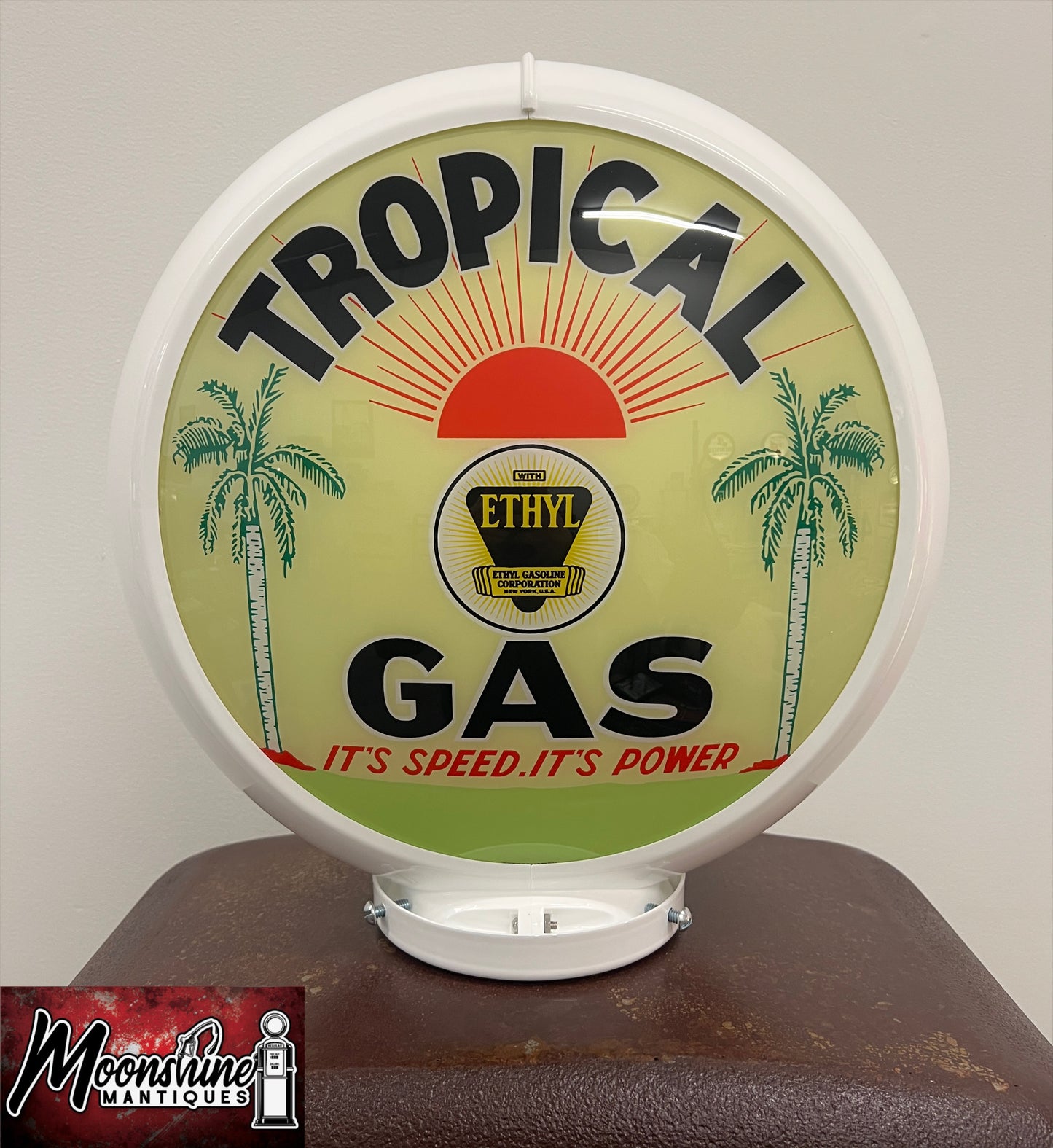 Rustoration 1950's TROPICAL GASOLINE Gilbarco Gas Pump w/ Shelves - Mancave Decor - Free Shipping!