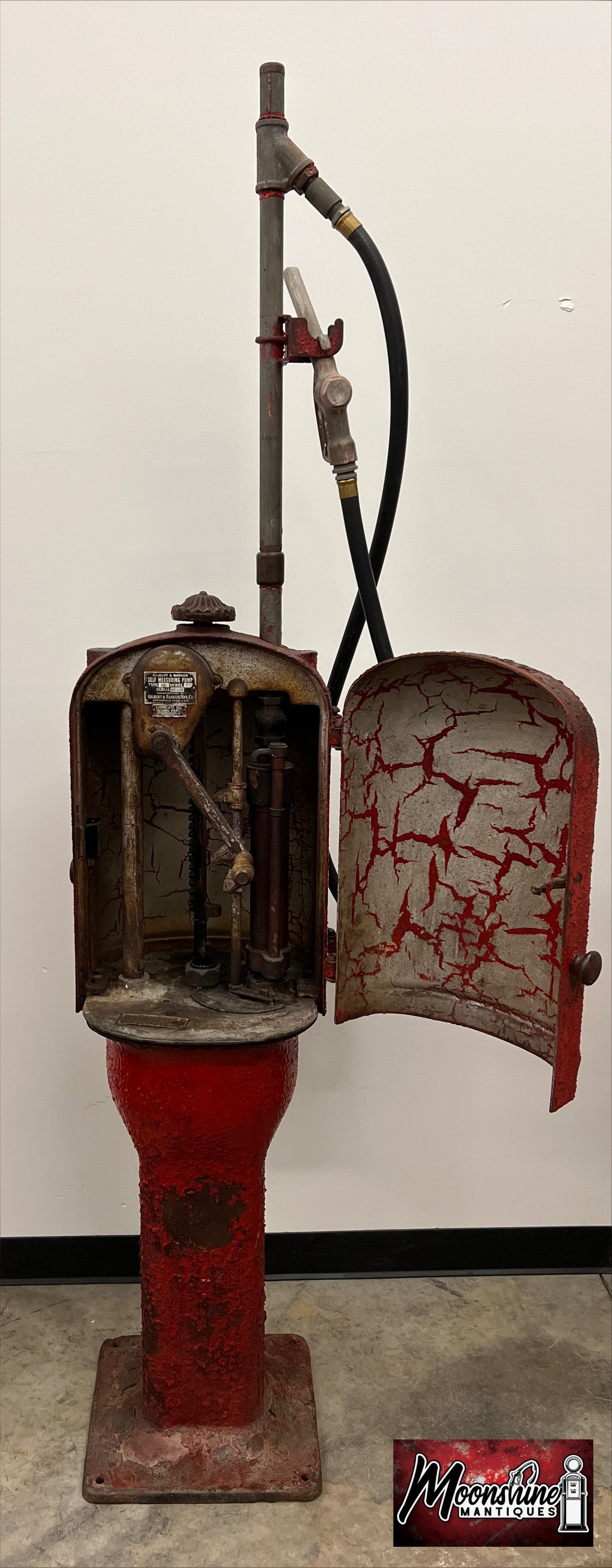 1908 Gilbert Barker G&B Model 88 Pre Visible Curb Gas Pump - Standard Oil Co. - Free Shipping!