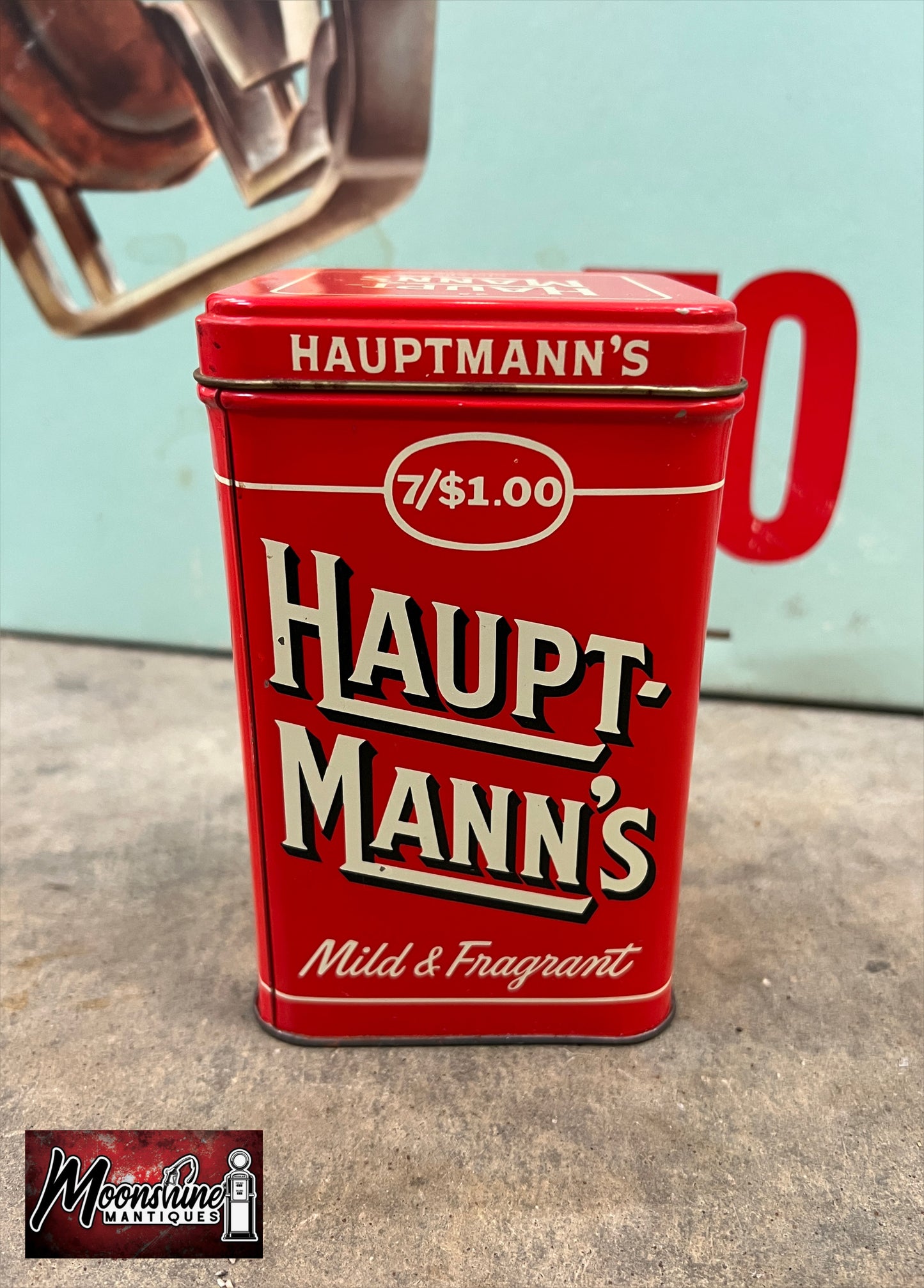 Vtg. HAUPTMANN'S Cigar Tin - Free Shipping!