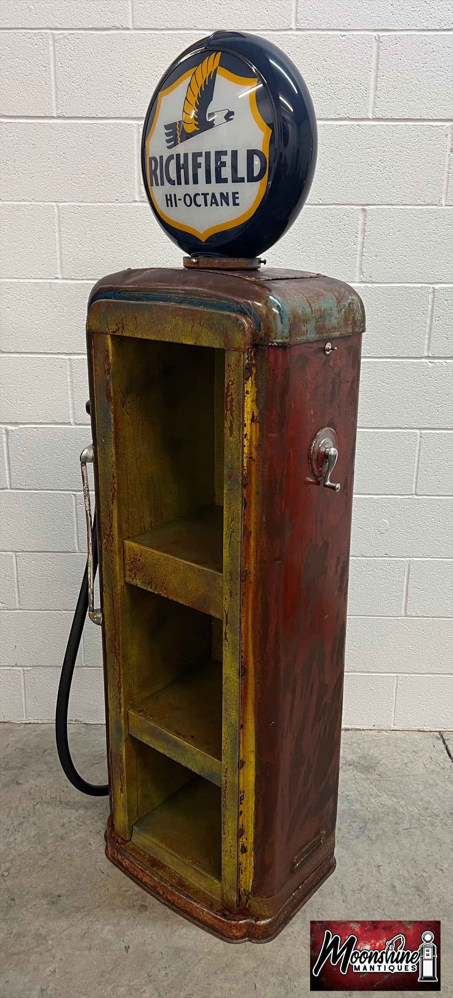Rustoration 1940’s RICHFIELD Gilbarco Gas Pump w/ Shelves - Mancave Decor - Free Shipping!