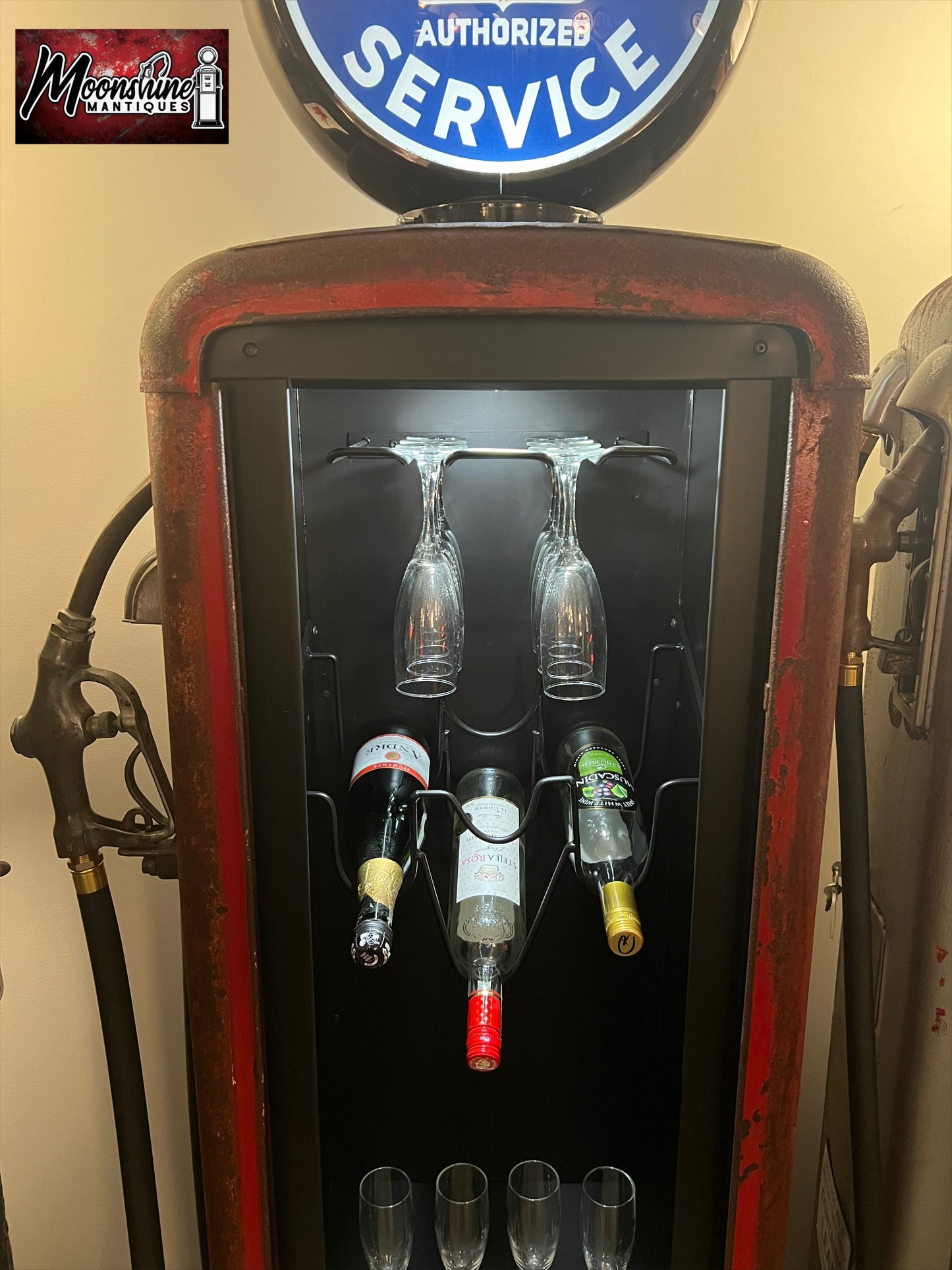 1930’s CADILLAC Gilbarco Gas Pump Wine Cabinet - Home / Bar Decor - Free Shipping!