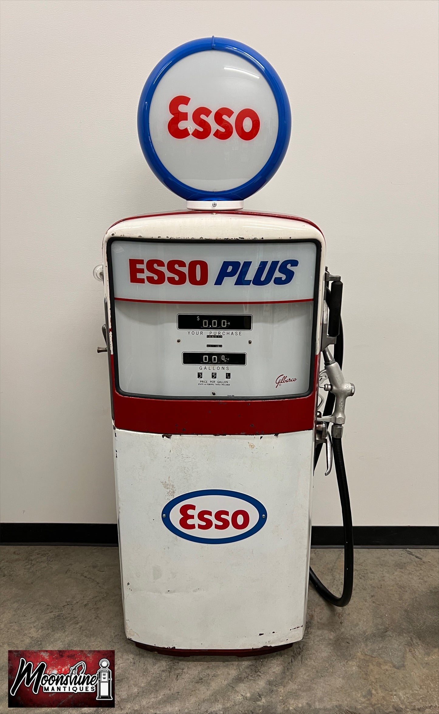 1950’s ESSO Gilbarco Gas Pump - Rustoration - Shipping Available!