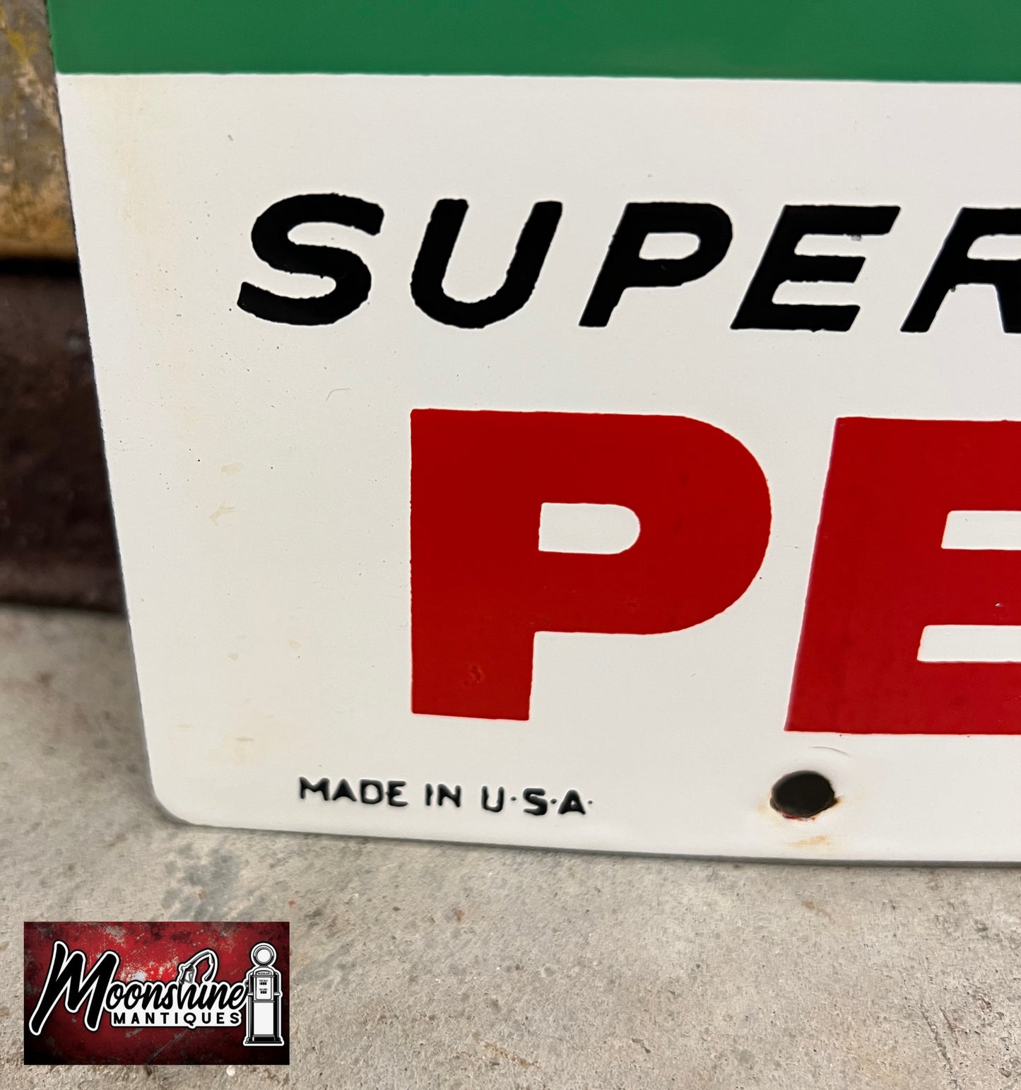 MATCHING PAIR of 1950's TEXACO Sky Chief Porcelain Gas Pump Plate Signs - Free Shipping!