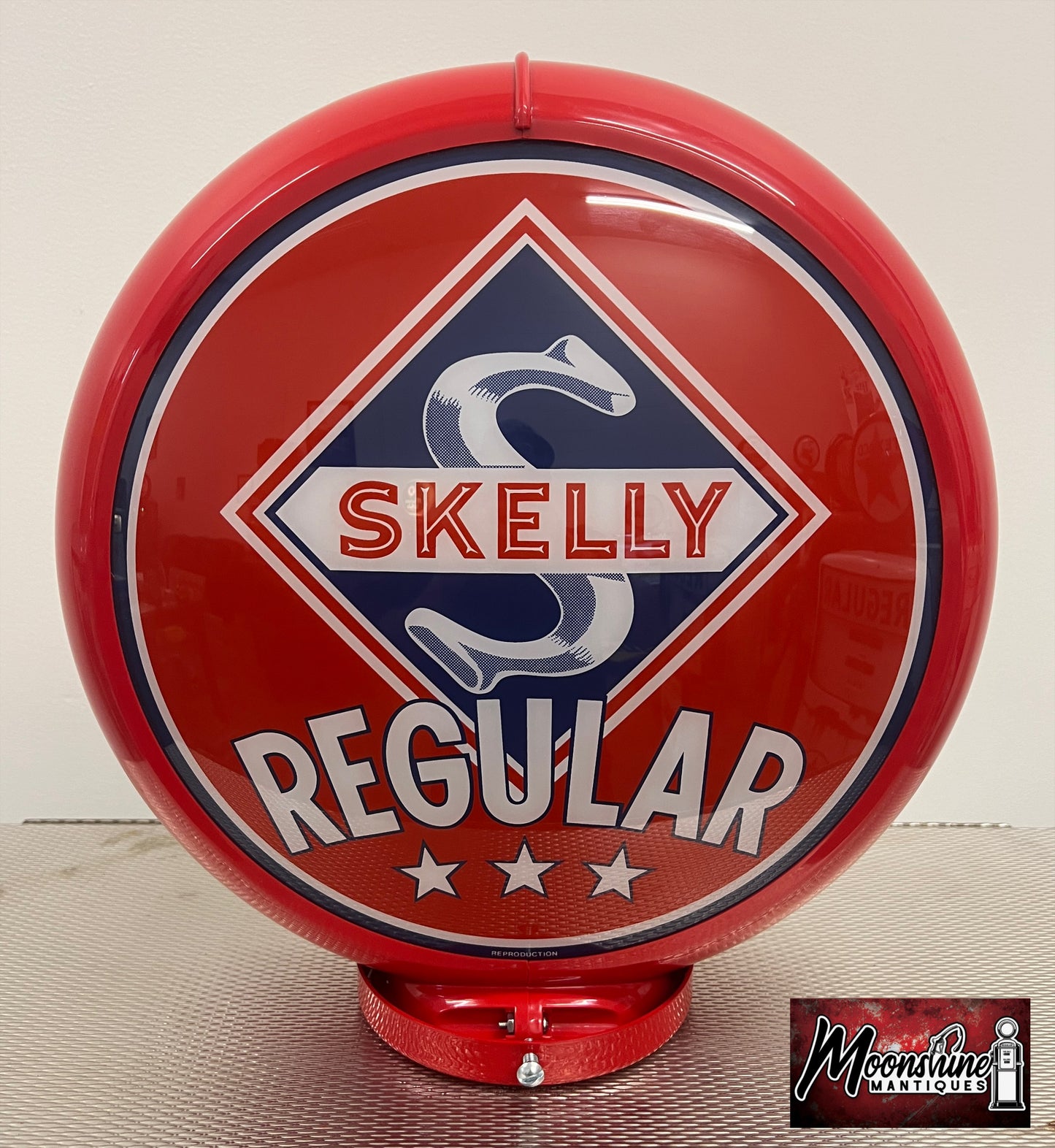 Custom 1960’s SKELLY GASOLINE Bennett Gas Pump w/ Display Shelves - Free Shipping!