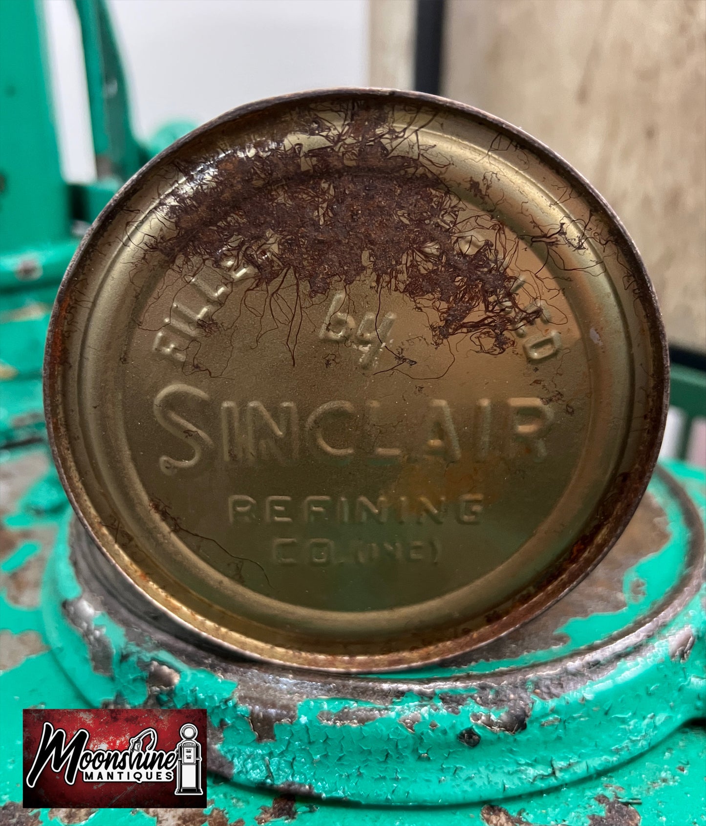 1940’s SINCLAIR OPALINE Motor Oil Can 1 qt. - Gas & Oil - Free Shipping!