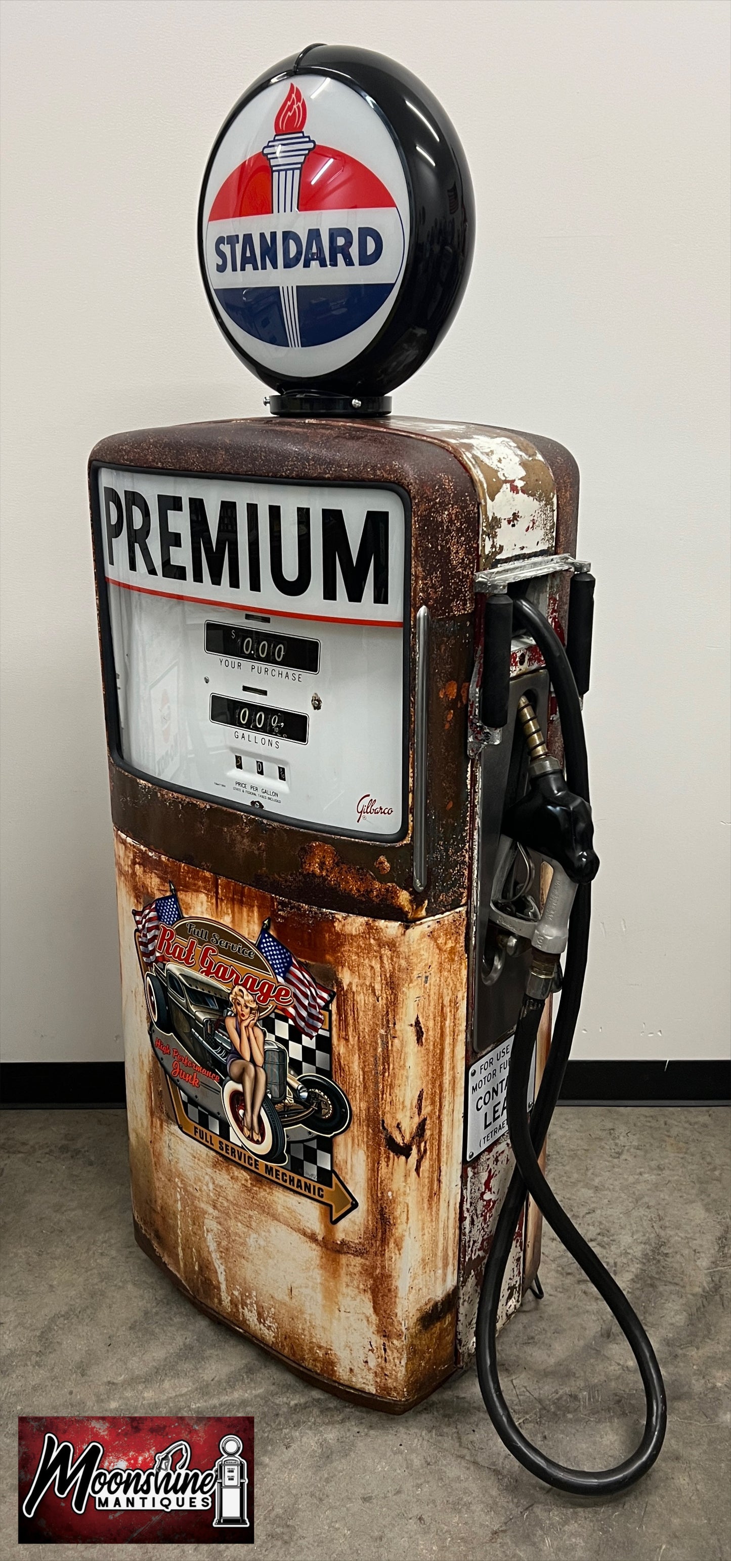 1950’s STANDARD Rat Rod Garage Gilbarco Gas Pump - Rustoration - Shipping Available!