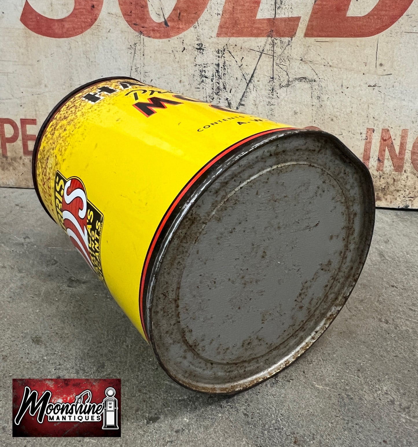 1950’s HARRIS Motor Oil Can 1 qt. - Free Shipping!