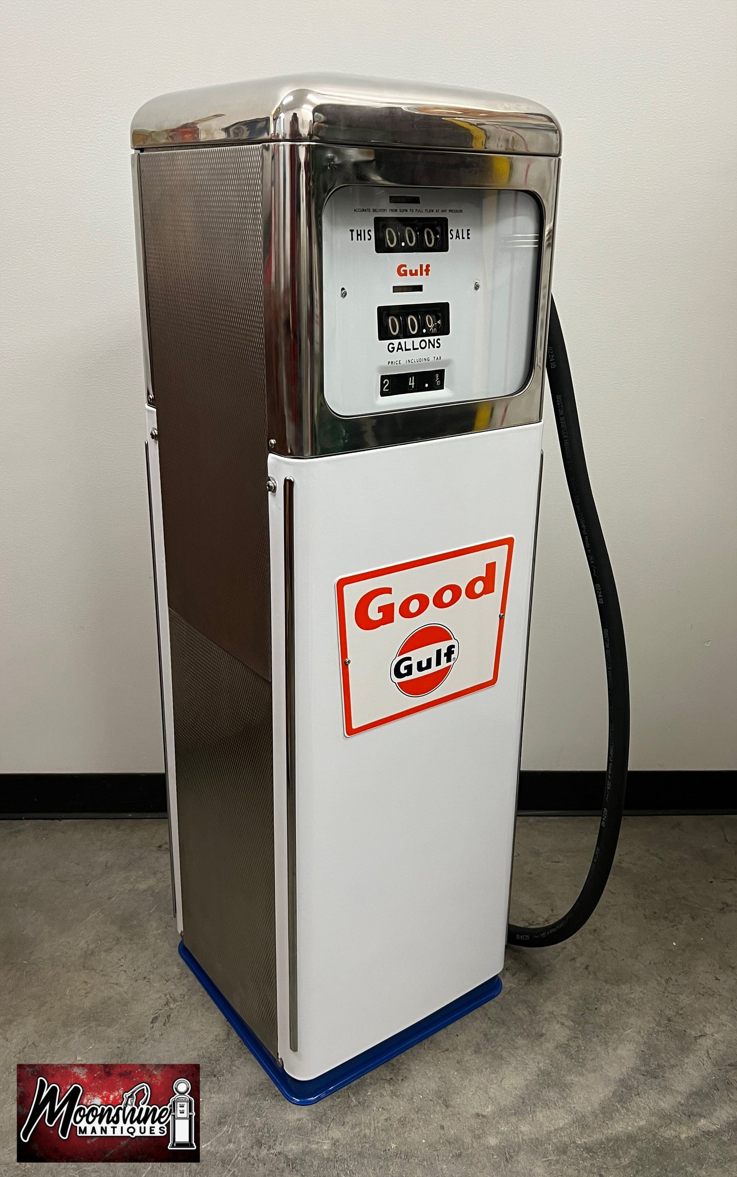 Restored 1960’s GULF GASOLINE Bowser Gas Pump - Shipping Available!