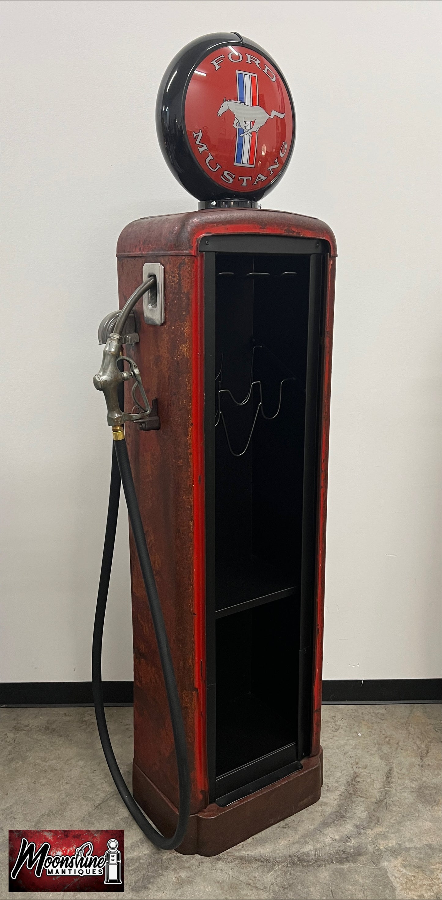 1930’s FORD MUSTANG Gilbarco Gas Pump Wine Cabinet - Home / Bar Decor - Free Shipping!