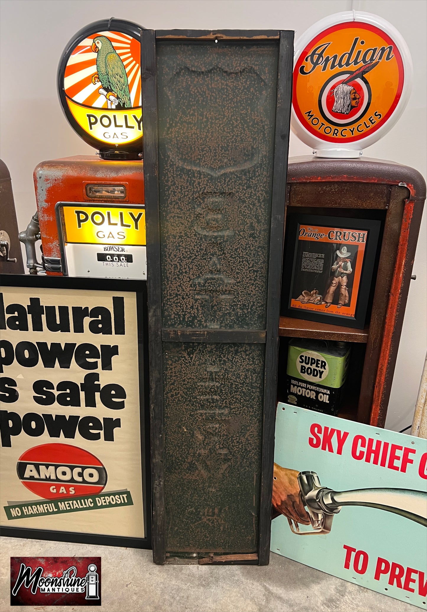 Original 1950’s PHILLIPS 66 Battery Sales Service Sign - Free Shipping!