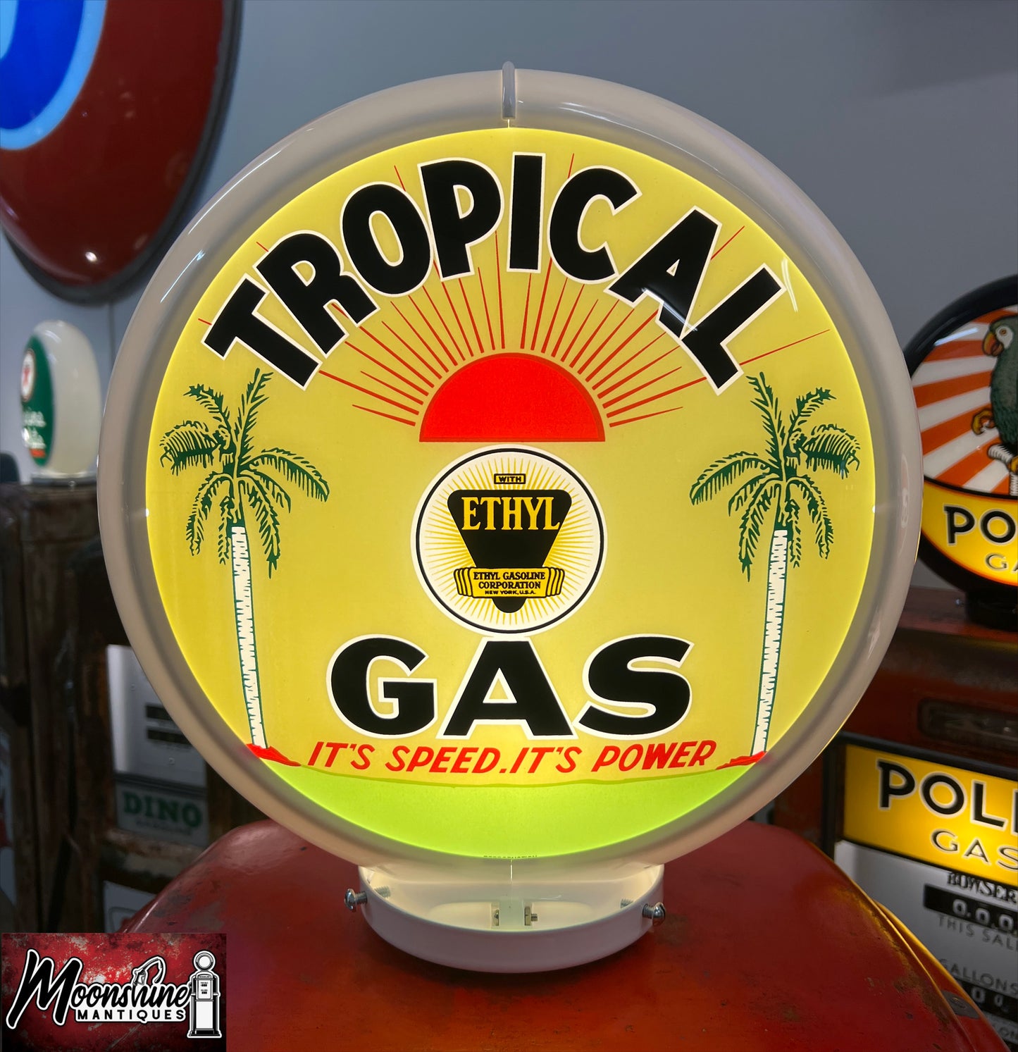 Rustoration 1940’s TROPICAL GAS Tokheim 39 Gas Pump - Shipping Available!