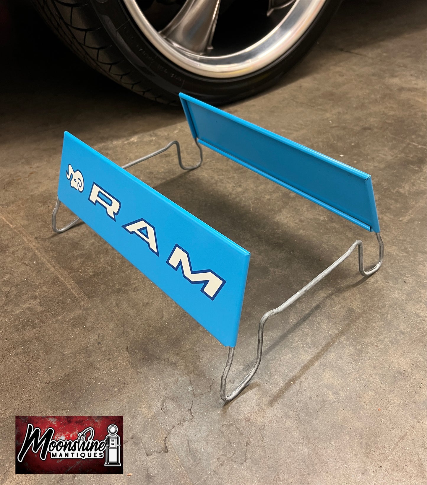NOS - Vtg. RAM TIRES Display Stand Rack Sign - Free Shipping!