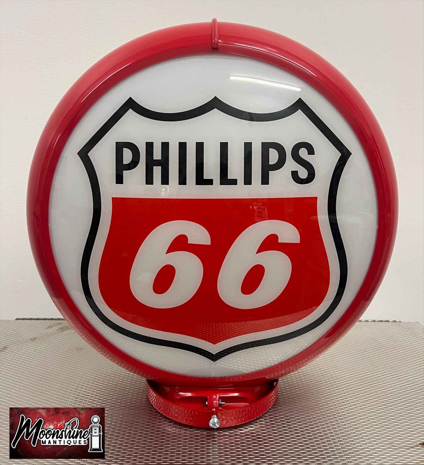 Custom 1960’s PHILLIPS 66 Bennett Gas Pump w/ Display Shelves - Free Shipping!