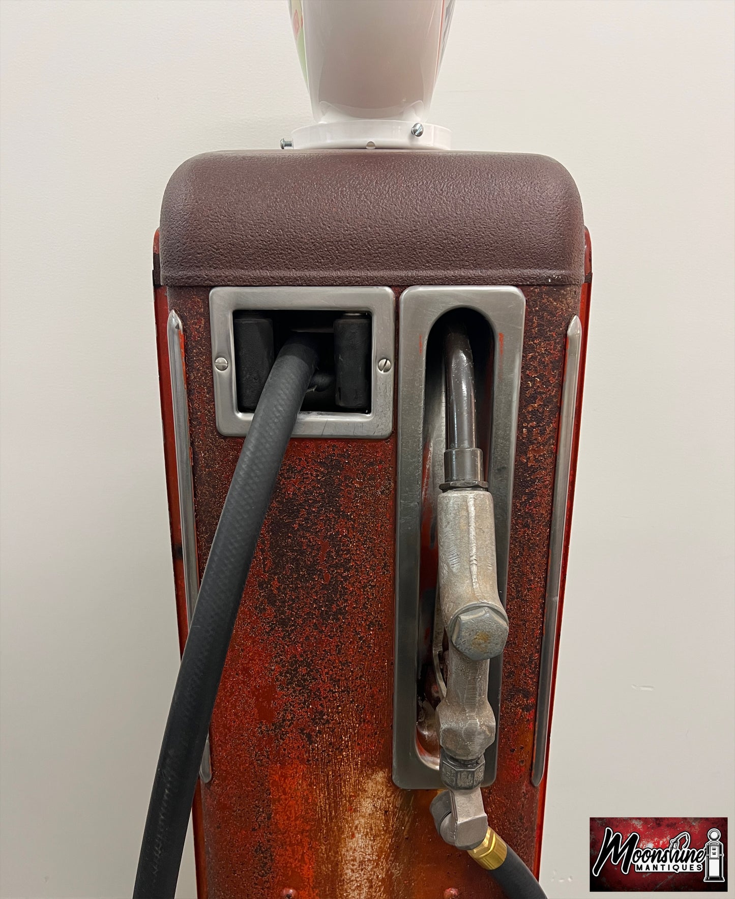 Rustoration 1950’s GOOD GULF GASOLINE Gilbarco Gas Pump w/ Custom Shelves - Free Shipping!