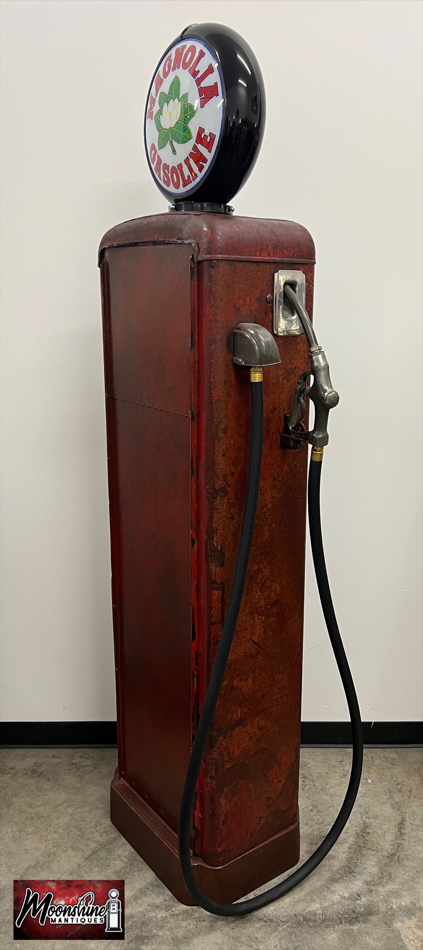 1930’s MAGNOLIA GASOLINE Gilbarco Gas Pump Wine Cabinet - Home / Bar Decor - Free Shipping!