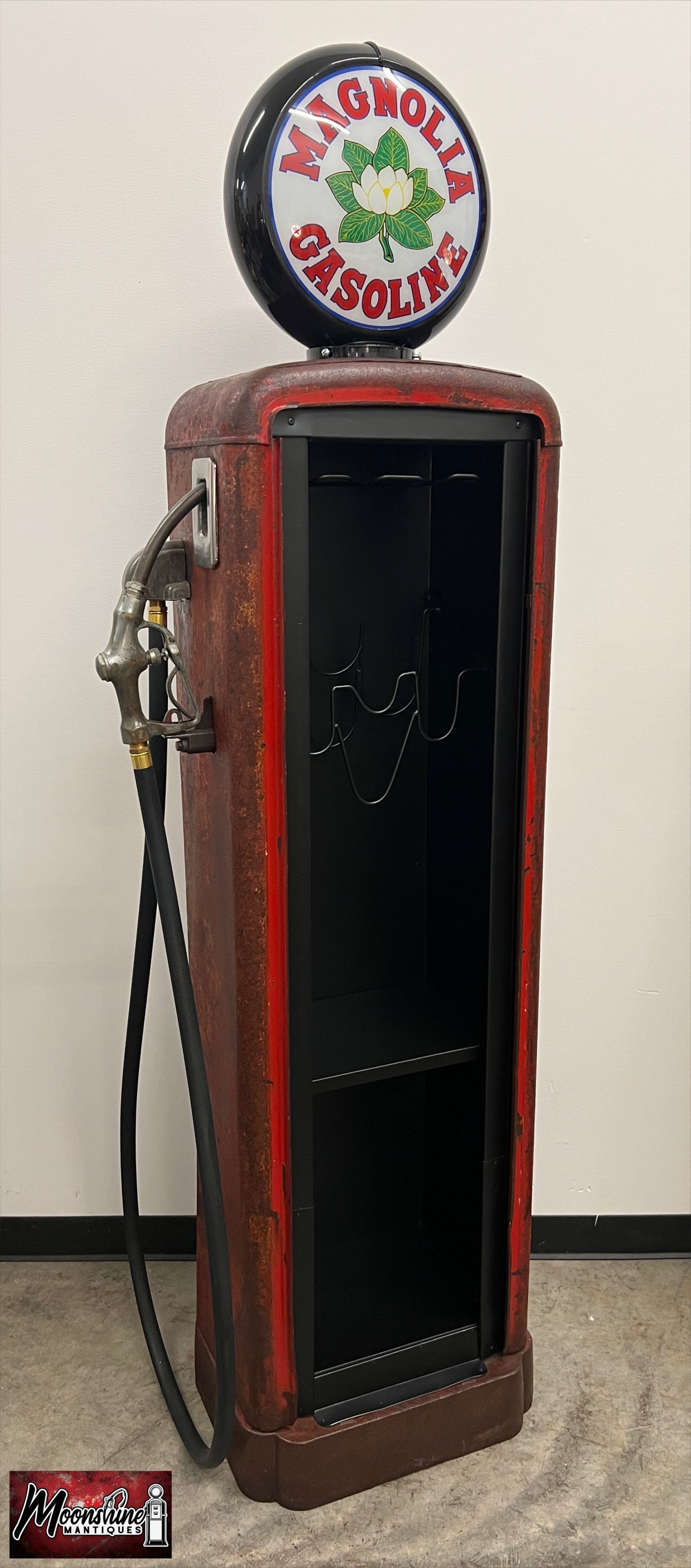 1930’s MAGNOLIA GASOLINE Gilbarco Gas Pump Wine Cabinet - Home / Bar Decor - Free Shipping!