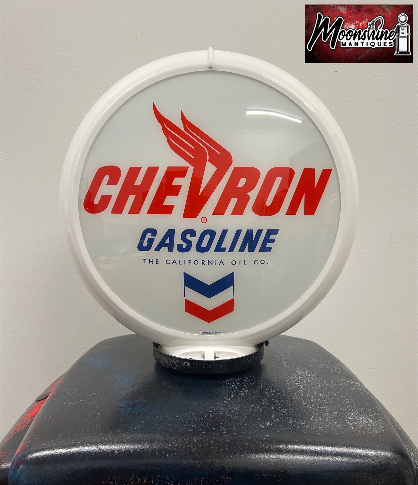 Rustoration 1950’s CHEVRON GASOLINE Tokheim Gas Pump w/ Shelves - Shipping Available!