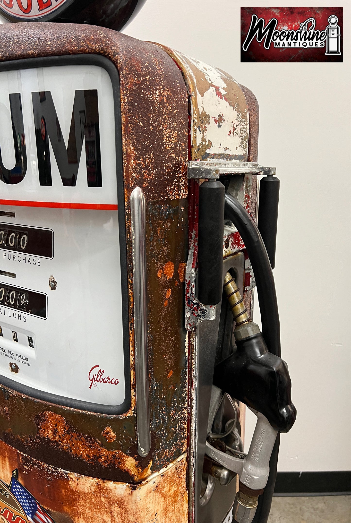 1950’s AMERICAN GASOLINE Rat Rod Garage Gilbarco Gas Pump - Rustoration - Shipping Available!
