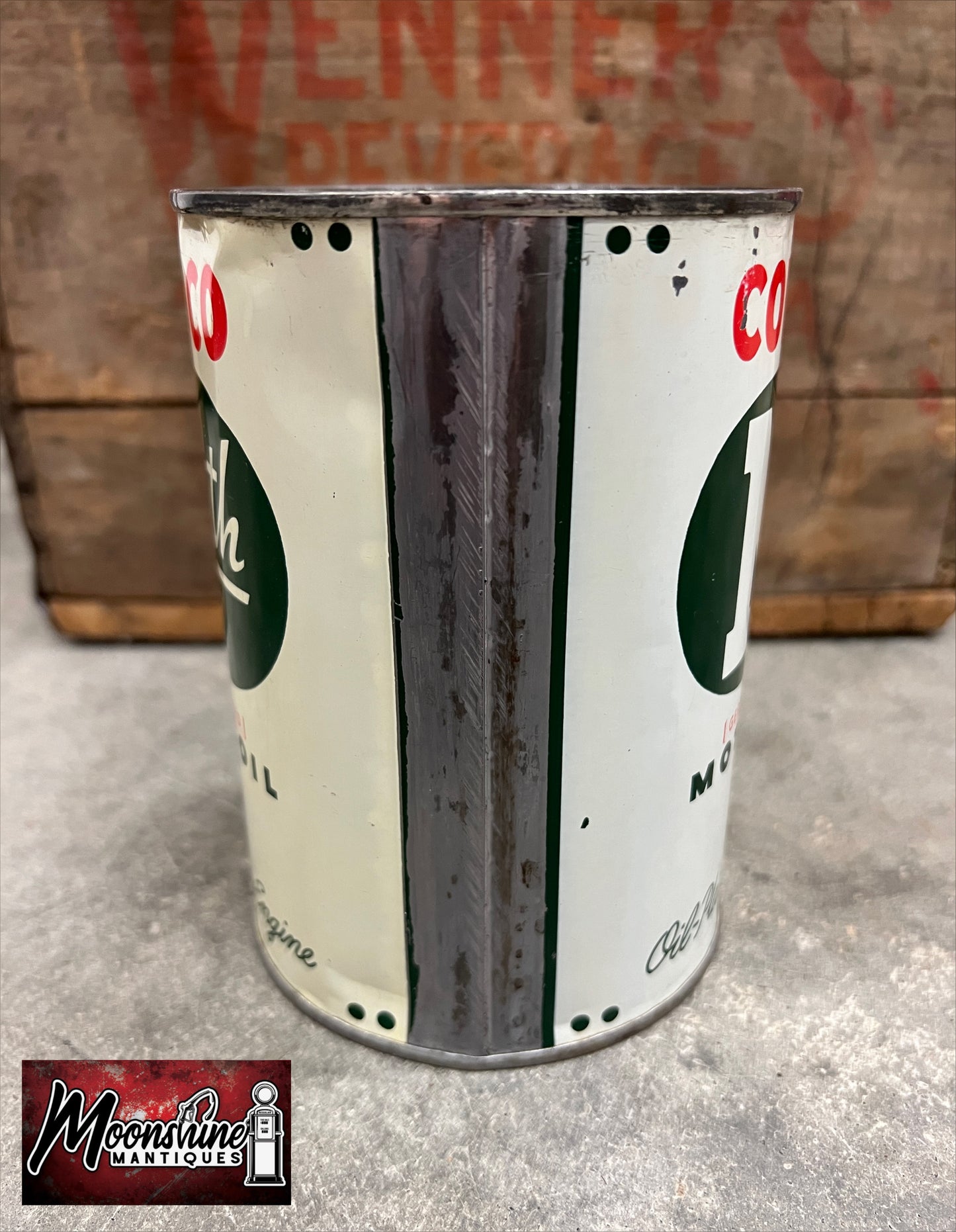 1940’s CONOCO Nth Motor Oil Can 1 qt. - Free Shipping!
