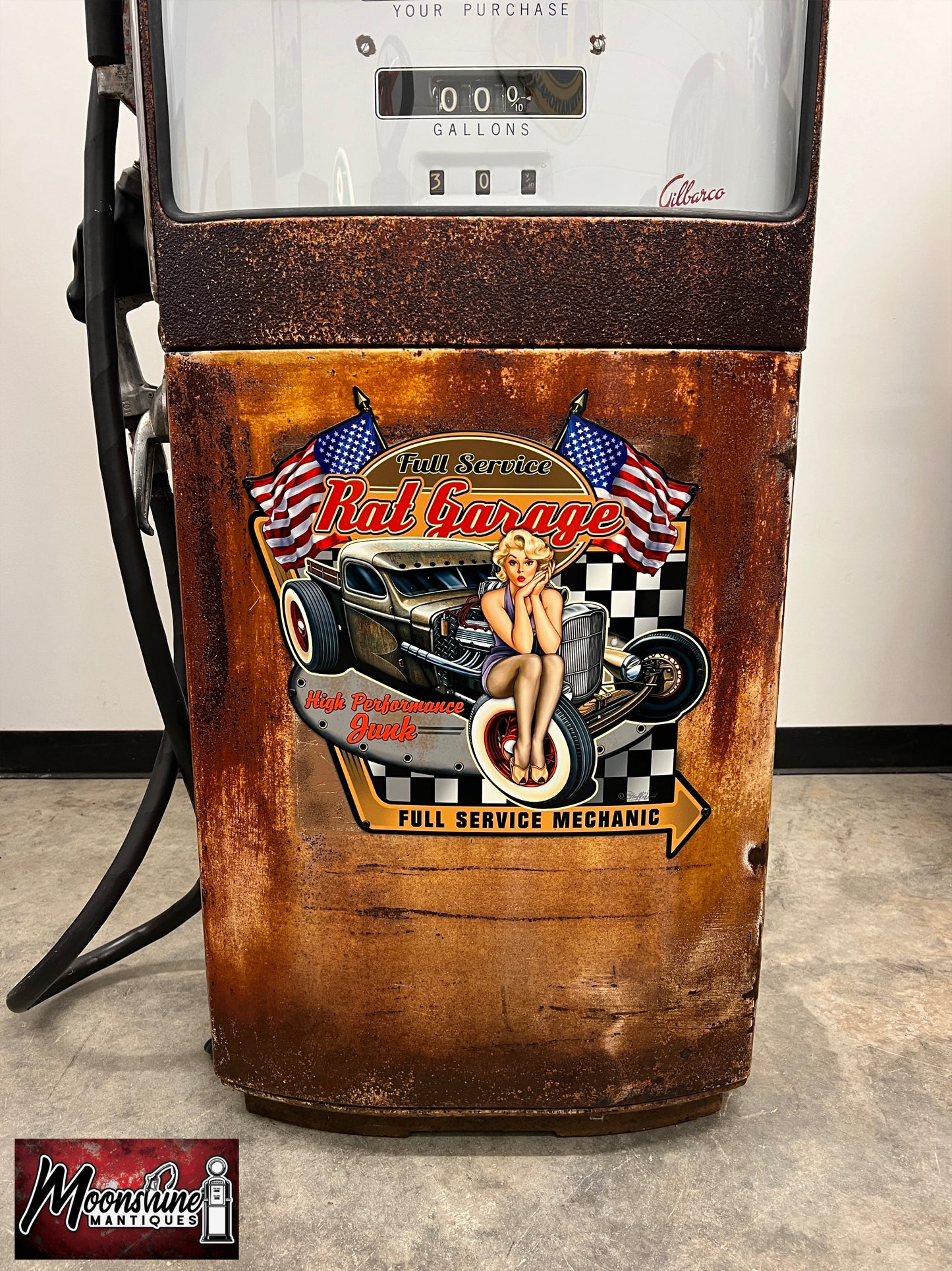 1950’s PENNZOIL Rat Rod Garage Gilbarco Gas Pump - Rustoration - Shipping Available!