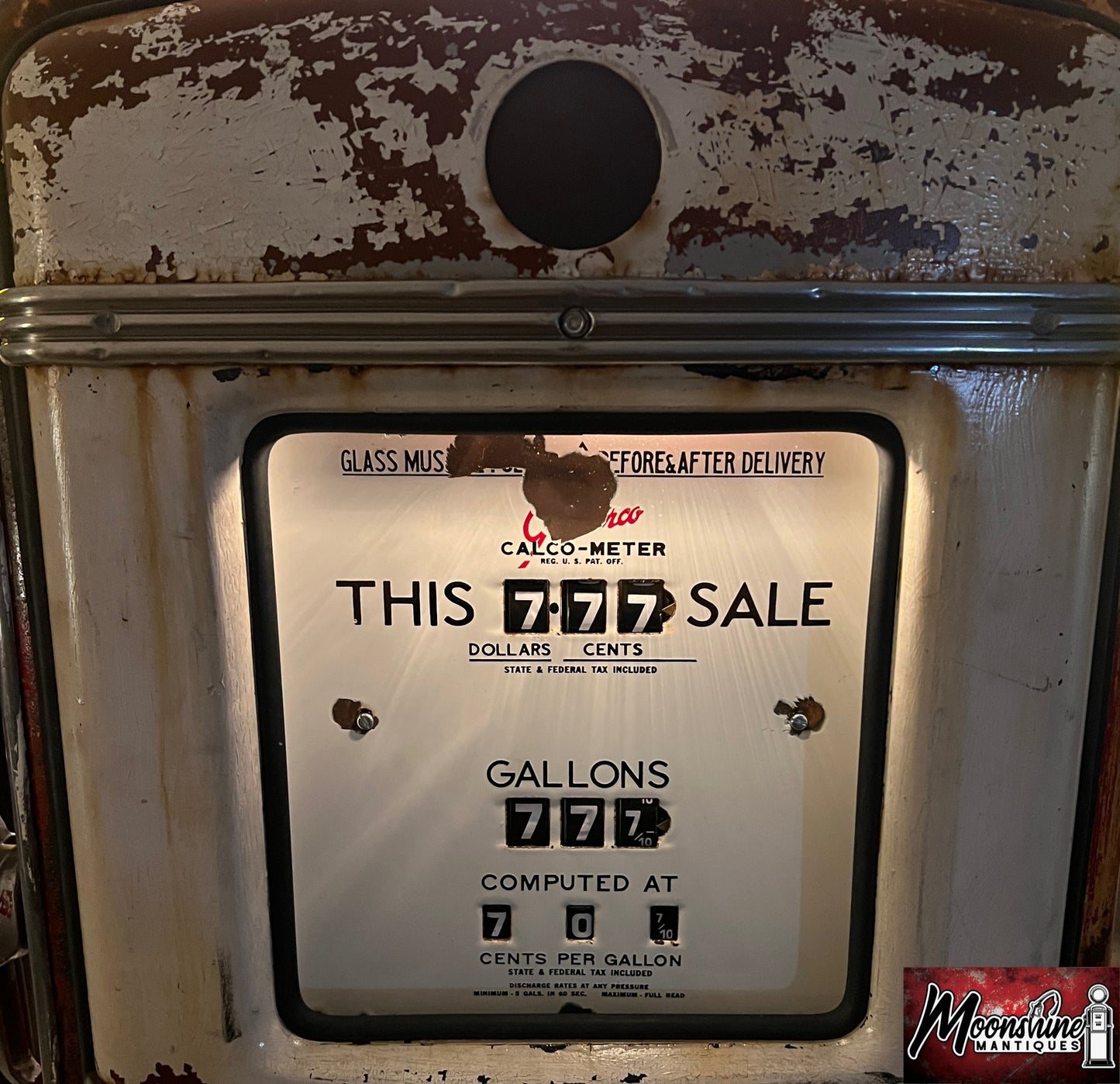 1950’s MOHAWK GASOLINE Gilbarco Gas Pump - Rustoration - Shipping Available!
