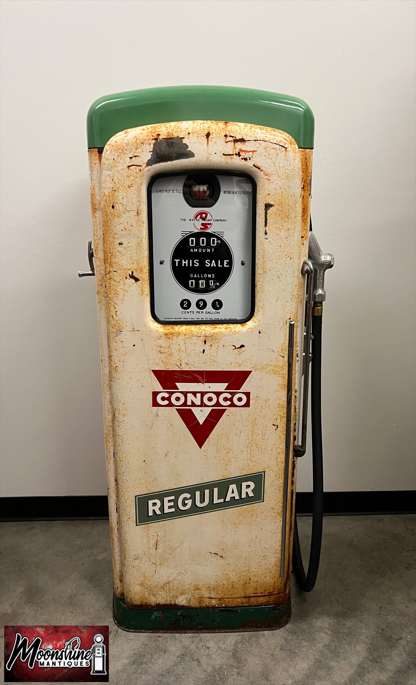 Rustoration 1950’s CONOCO Wayne 80 Gas Pump - Shipping Available!