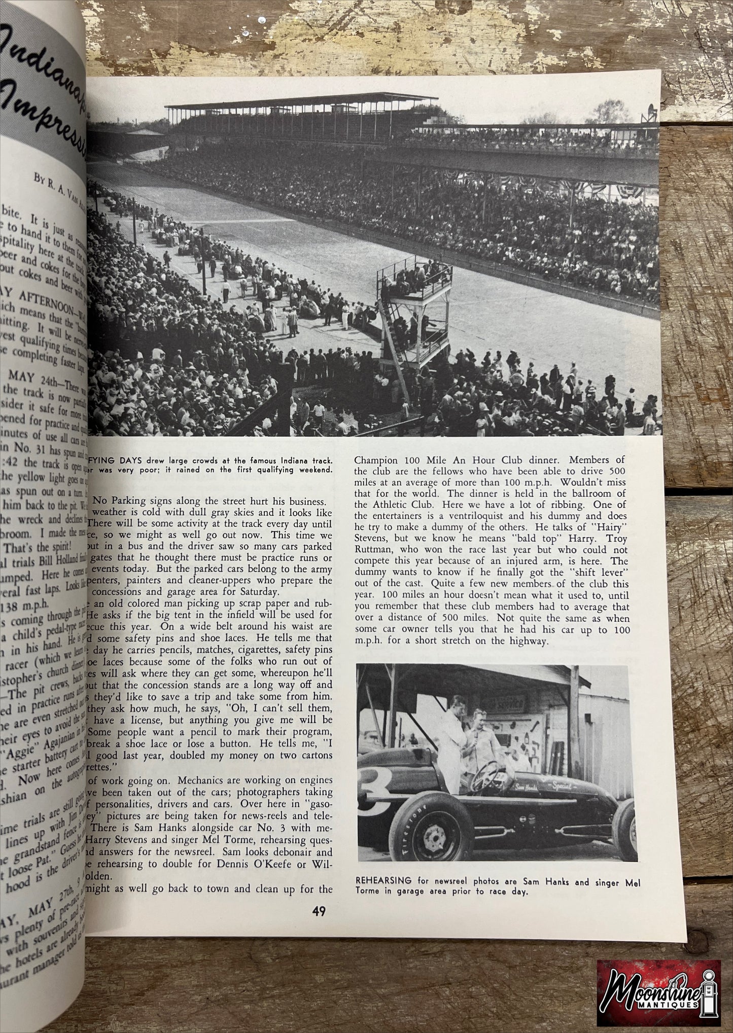 Floyd Clymer's 1953 Indianapolis 500 Race Yearbook - Free Shipping!