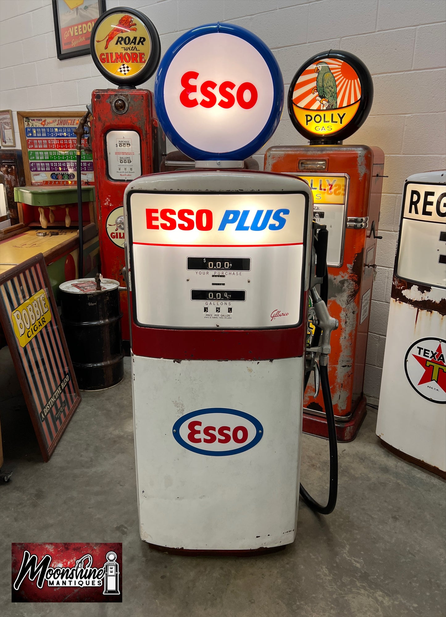 1950’s ESSO Gilbarco Gas Pump - Rustoration - Shipping Available!