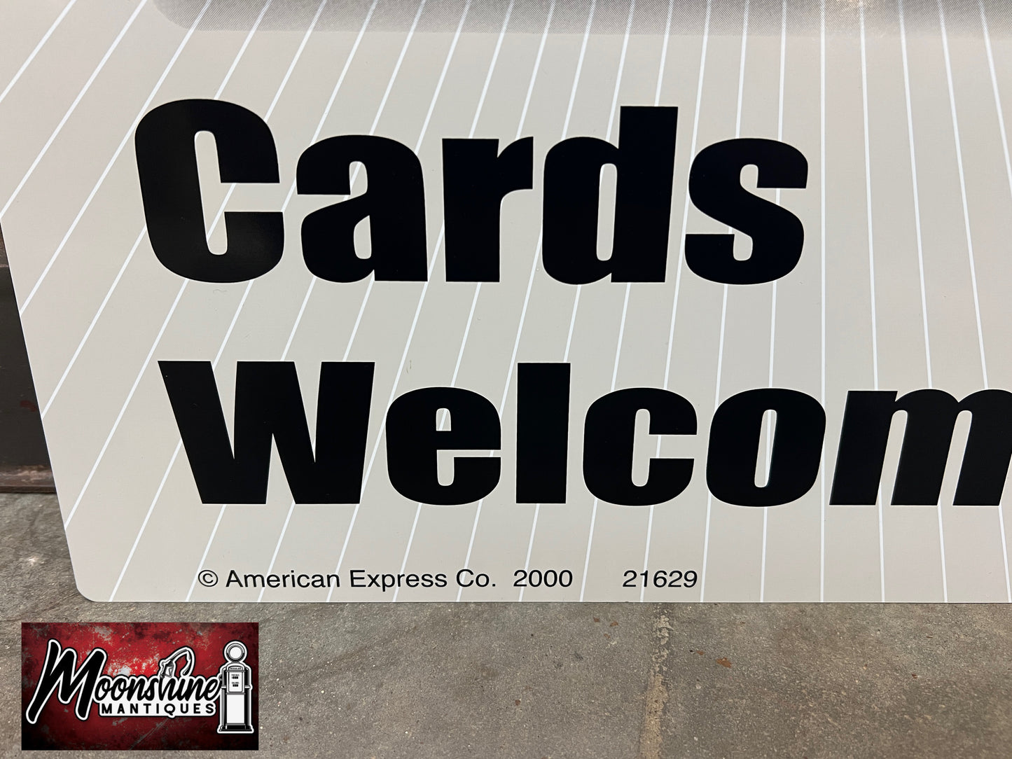 NOS - Vtg. AMERICAN EXPRESS Sign w/ Hanging Bracket - Free Shipping!