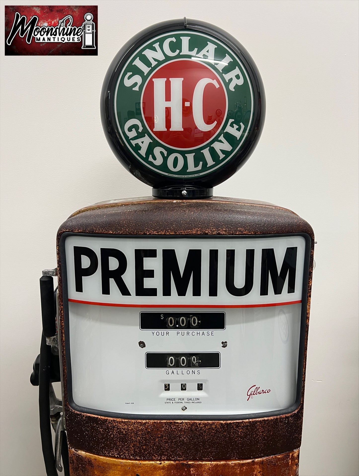 1950’s SINCLAIR H-C Rat Rod Garage Gilbarco Gas Pump - Rustoration - Shipping Available!
