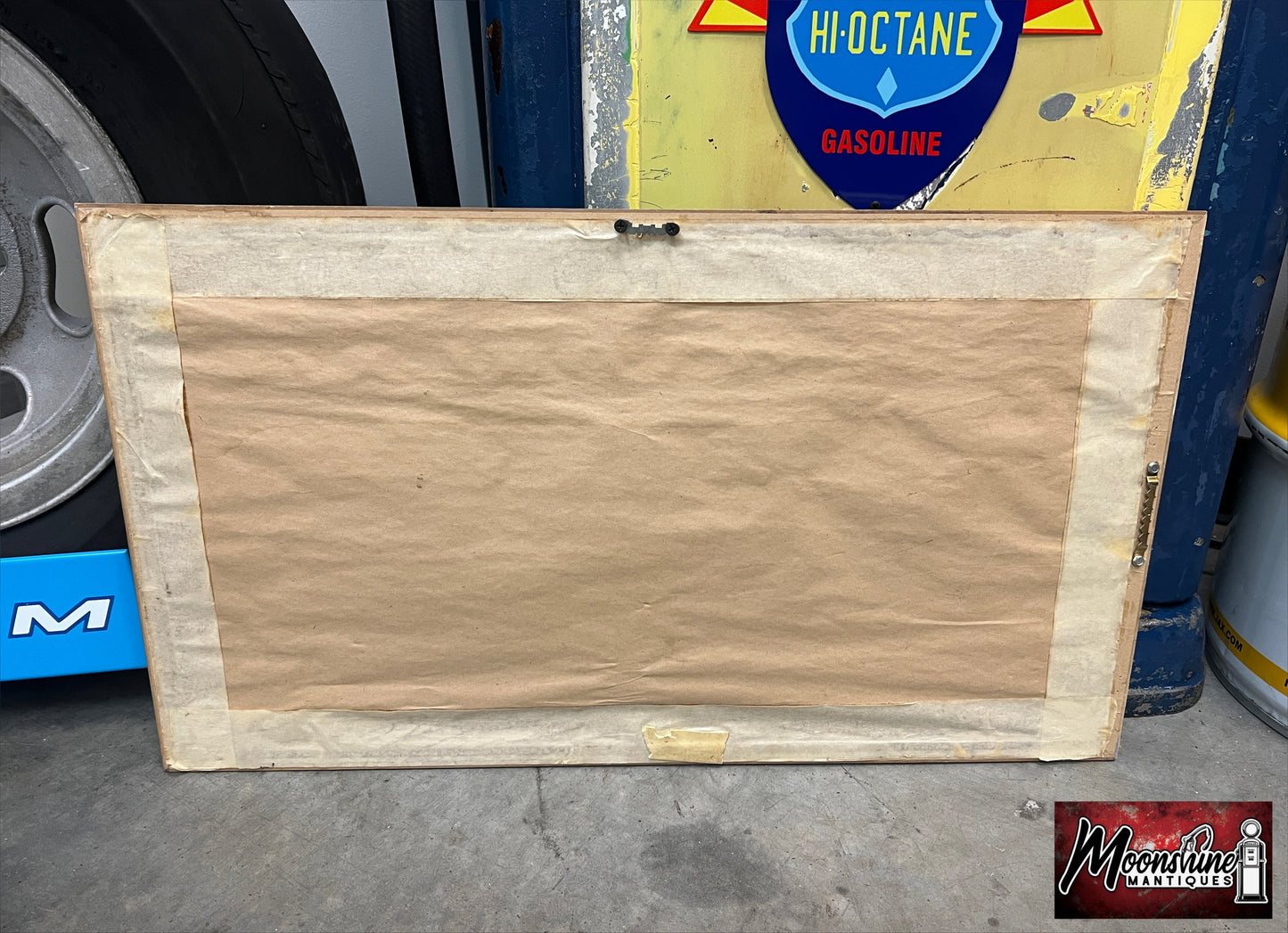 1940's ESKIMO ICE CREAM Framed Paper Sign - Free Shipping!