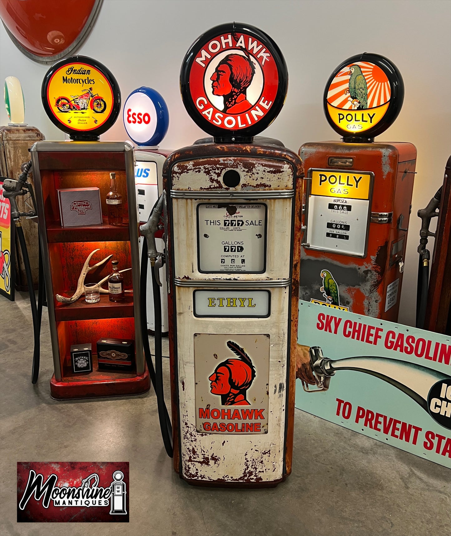 1950’s MOHAWK GASOLINE Gilbarco Gas Pump - Rustoration - Shipping Available!
