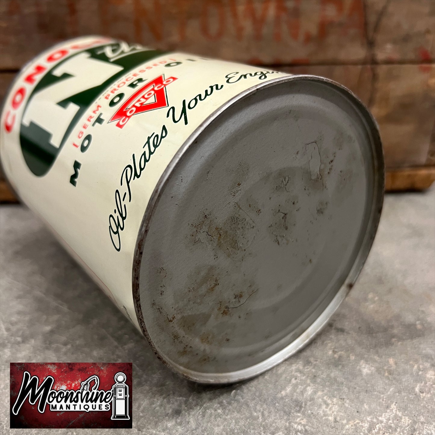 1940’s CONOCO Nth Motor Oil Can 1 qt. - Free Shipping!