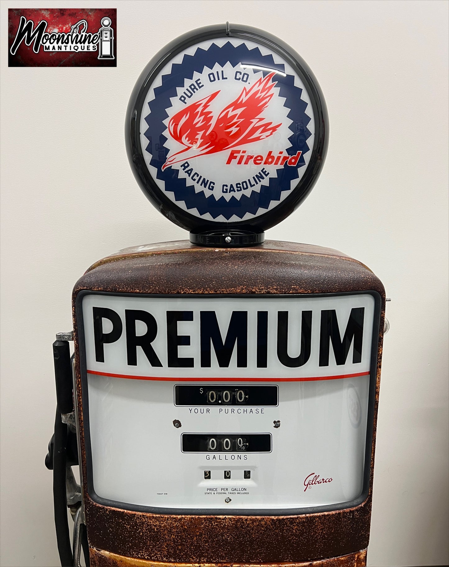 1950’s PURE FIREBIRD Rat Rod Garage Gilbarco Gas Pump - Rustoration - Shipping Available!