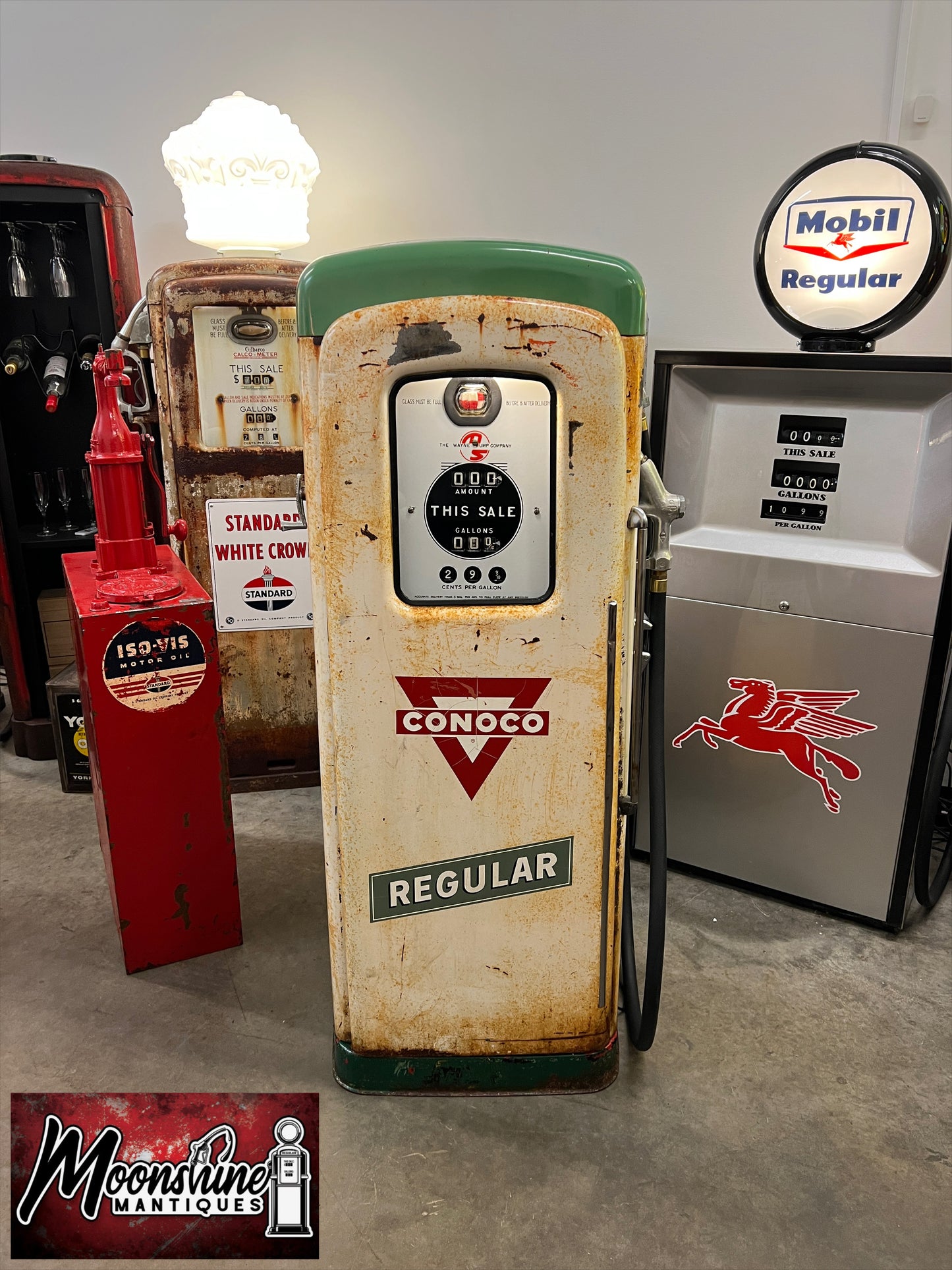 Rustoration 1950’s CONOCO Wayne 80 Gas Pump - Shipping Available!